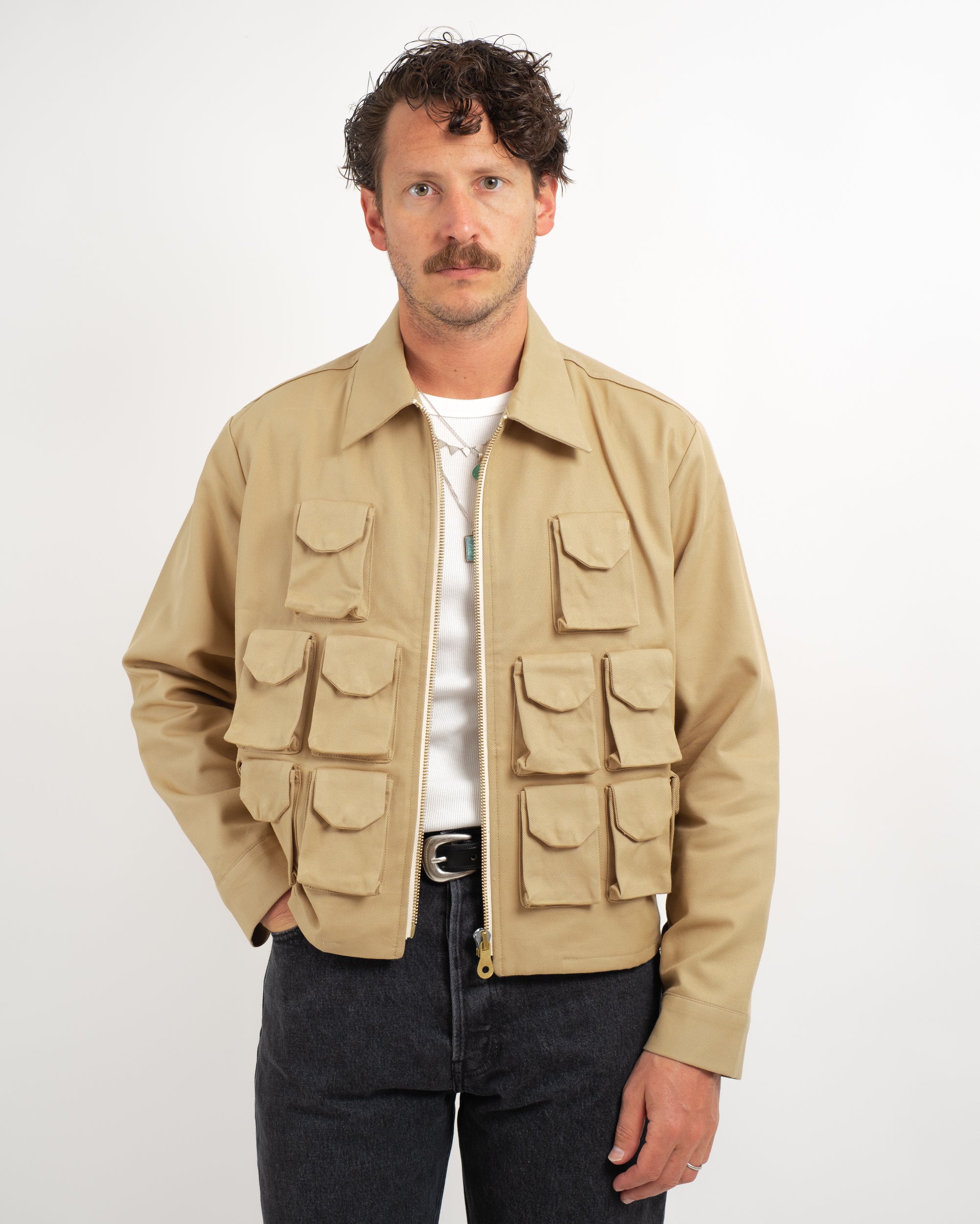 THE MULTIPOCKET JACKET - BEIGE | BRUT Vintage Shop THE MULTIPOCKET JACKET - BEIGE | BRUT Vintage Shop
