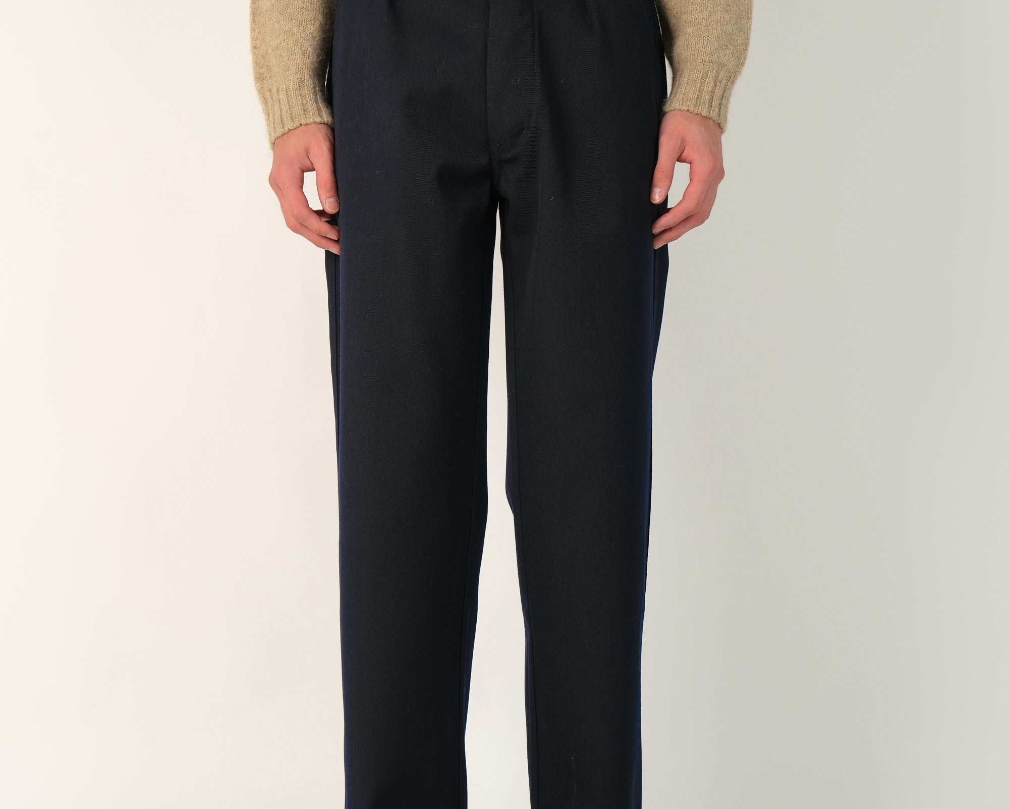 THE ONE PLEATED PANTS - NAVY | BRUT Vintage Shop | Worldwide shipping ...