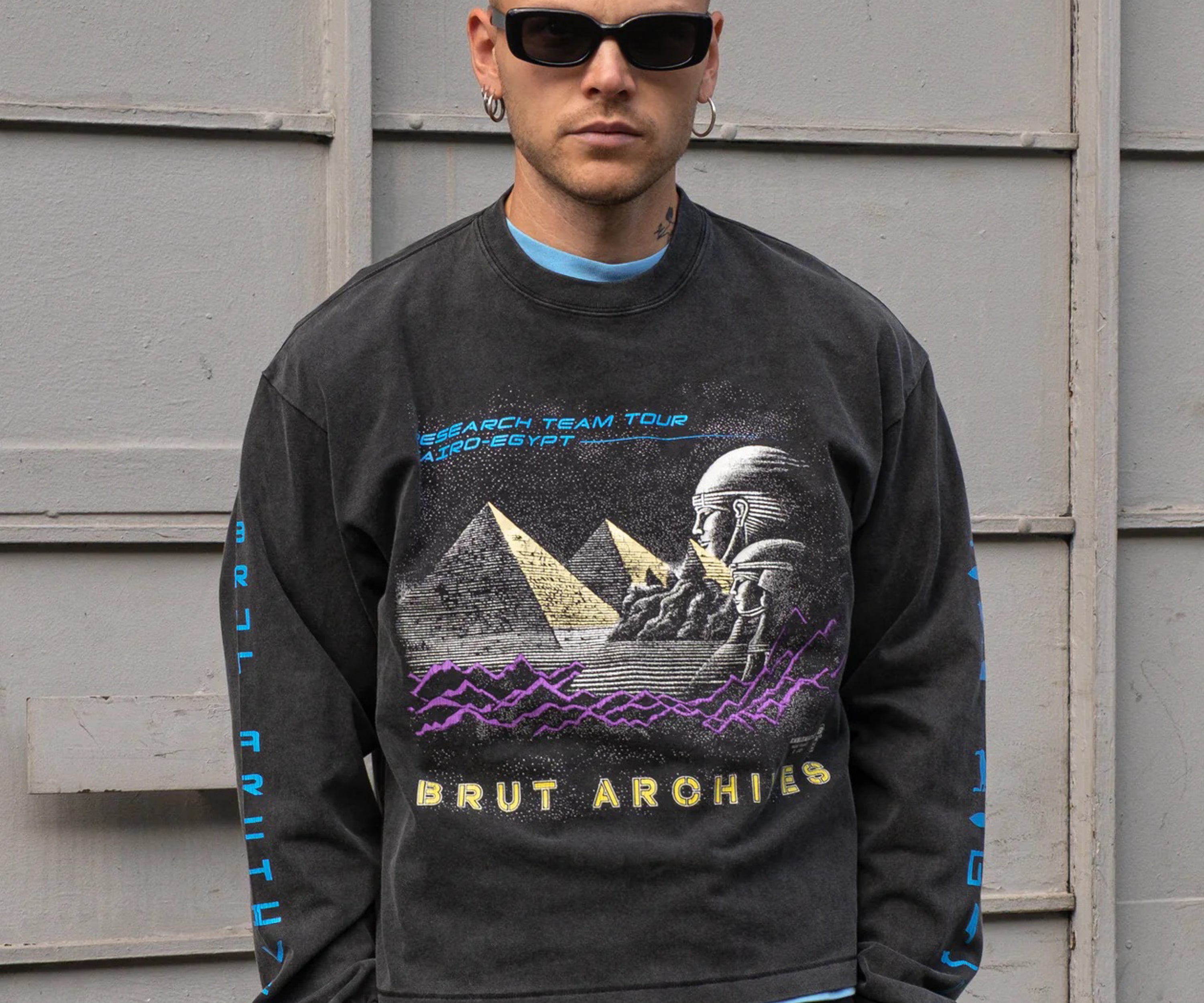 THE CAIRO TEE T-shirts X-SMALL / NOIR - BRUT Clothing