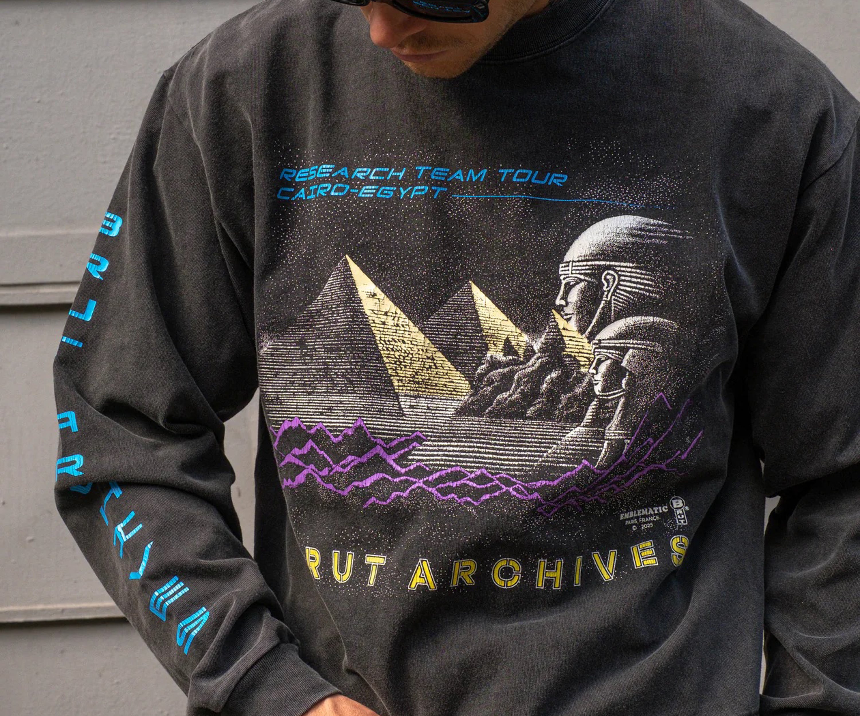 THE CAIRO TEE T-shirts X-SMALL / NOIR - BRUT Clothing