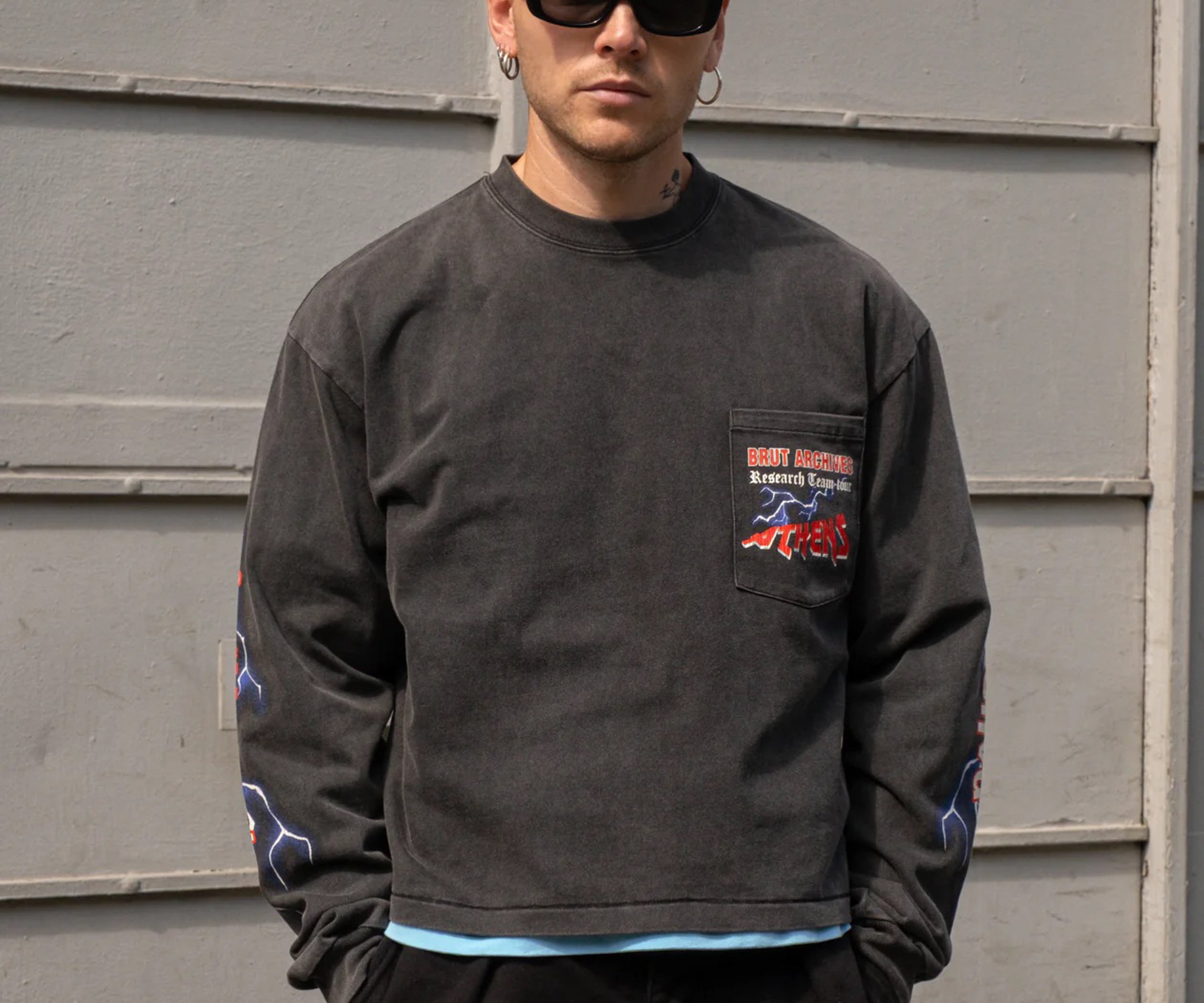 THE ATHENS TEE T-Shirts X-SMALL / BLACK - BRUT Clothing