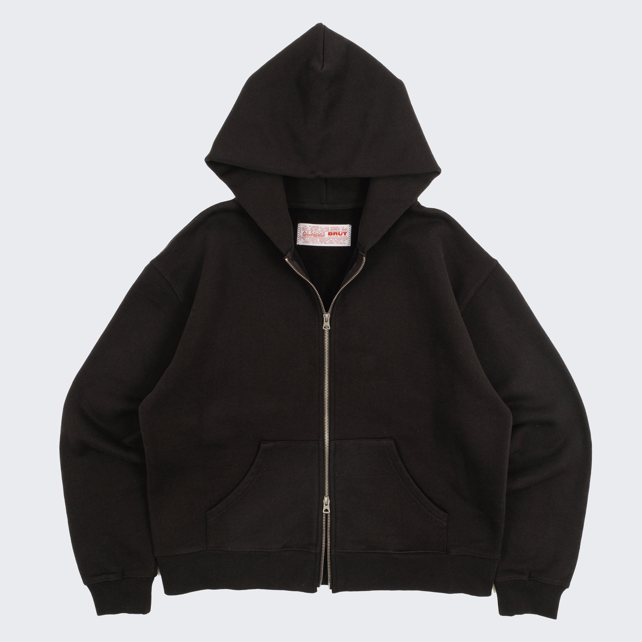 THE ZIP SWEAT - BLACK | BRUT Vintage Shop | Worldwide THE ZIP SWEAT - BLACK | BRUT Vintage Shop | Worldwide