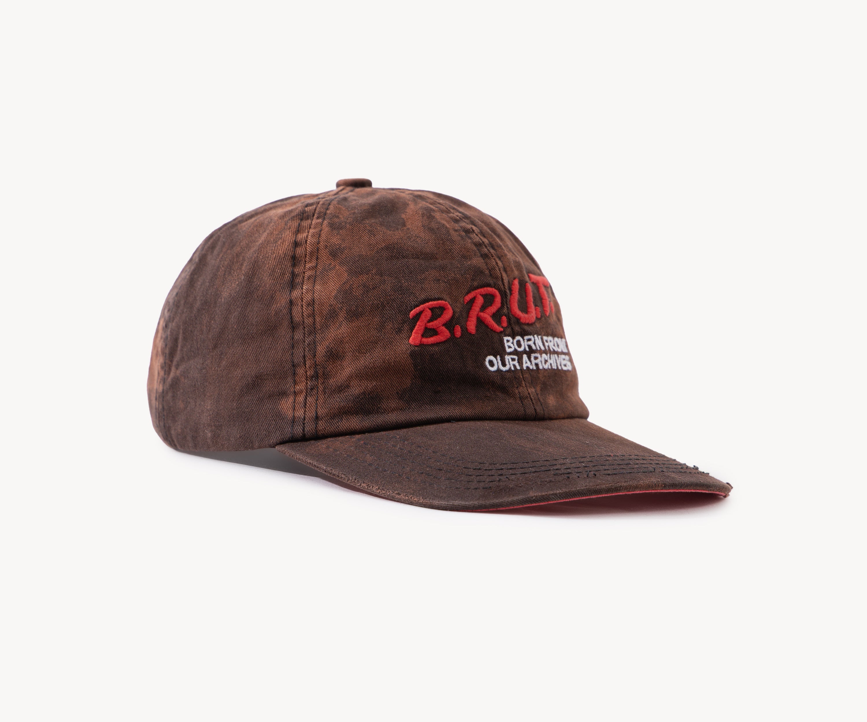 THE FADED BRUT ARCHIVES CAP Hats and Caps BLEACHED BLACK - BRUT Clothing
