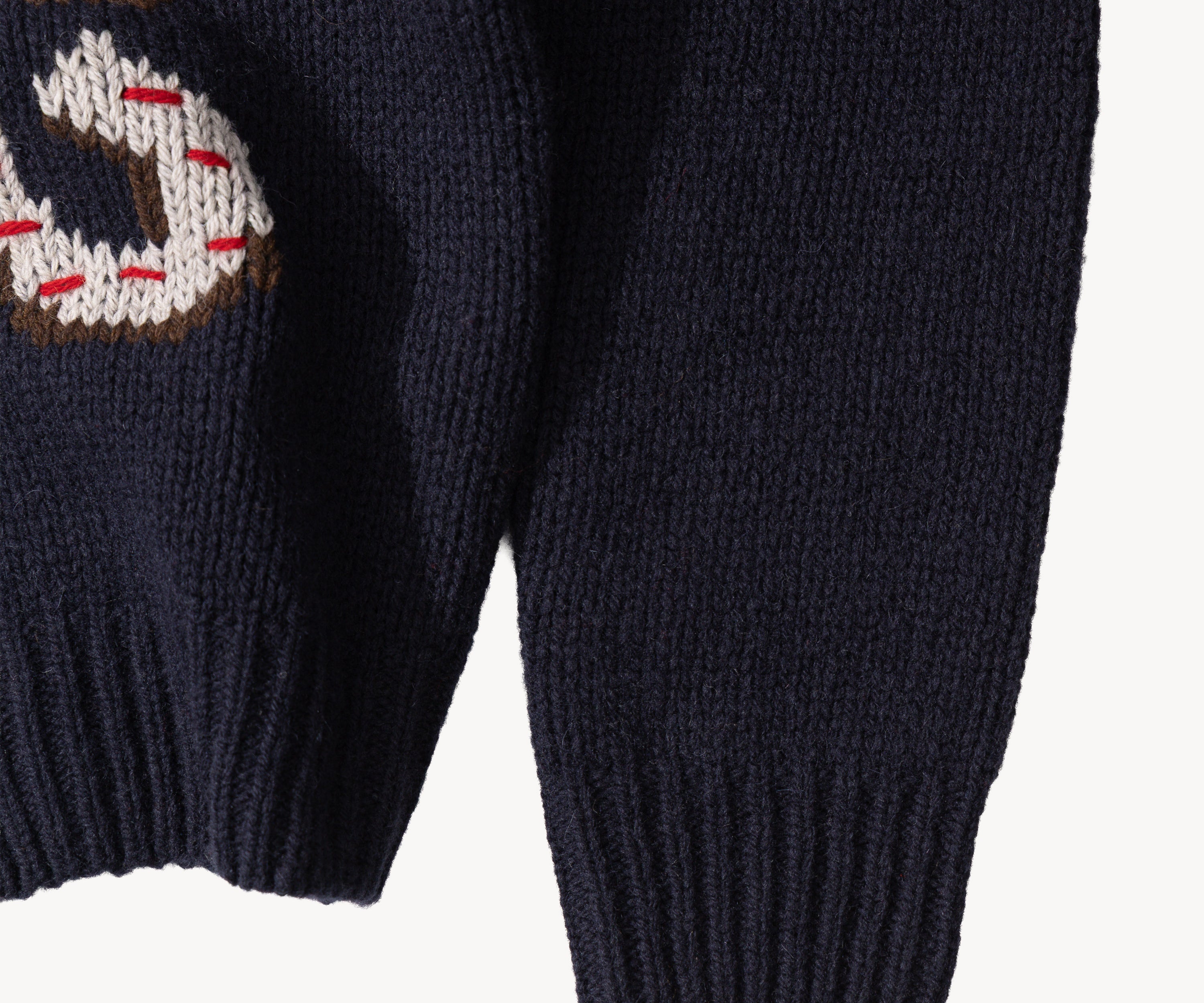 THE LUCKY SWEATER HAND KNIT X-SMALL / BLEU MARINE - BRUT Clothing