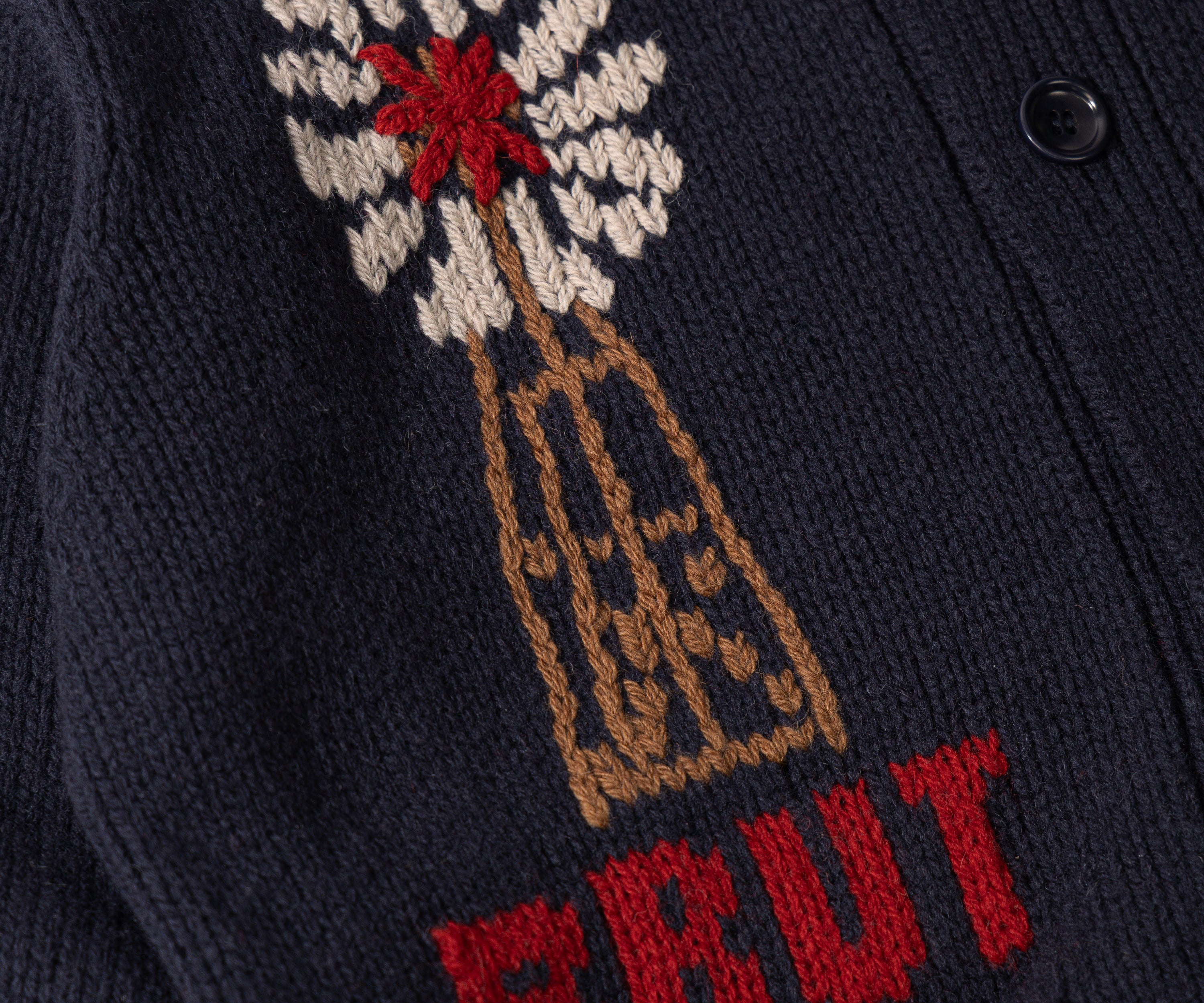 THE BARN CARDIGAN X-SMALL / BLEU MARINE - BRUT Clothing