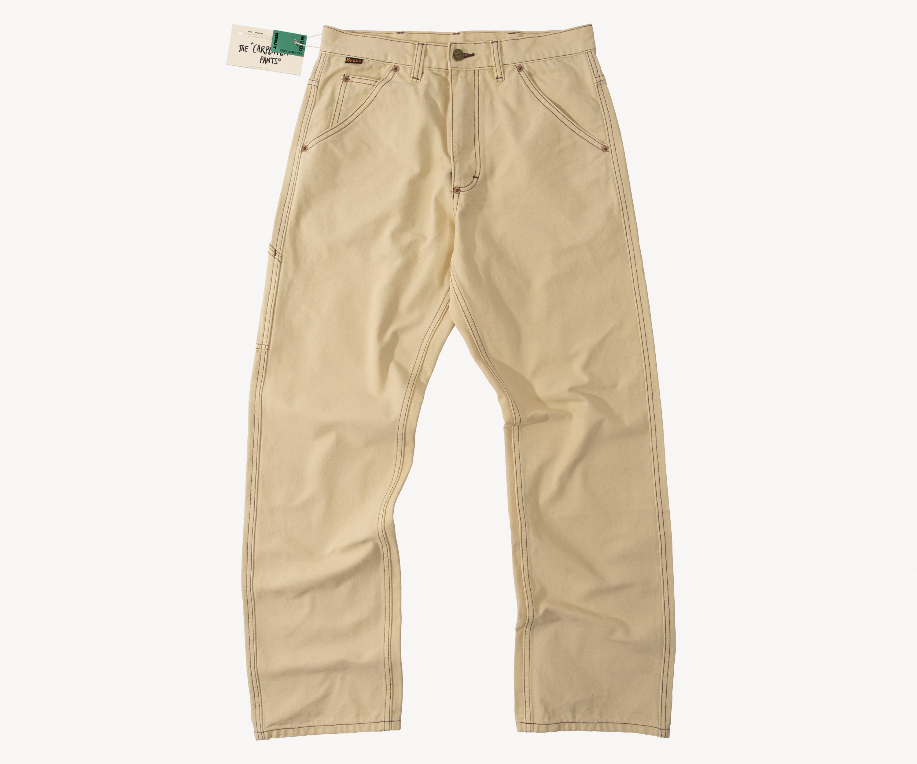 THE CARPENTER PANTS Taille US 26 / FR 36 / BEIGE - BRUT Clothing