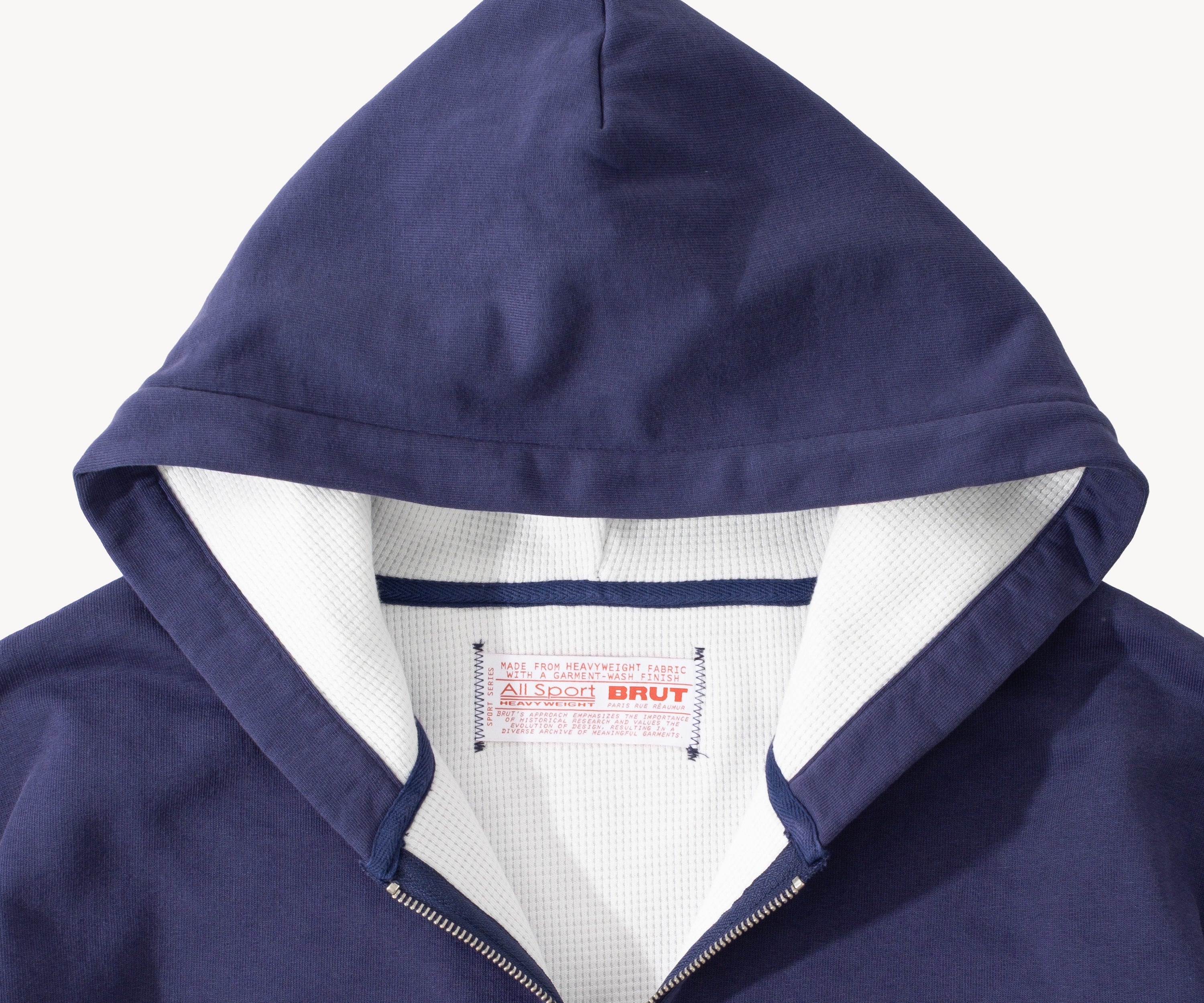 THE THERMAL ZIP SWEAT Sweatshirts X-SMALL / NAVY - BRUT Clothing
