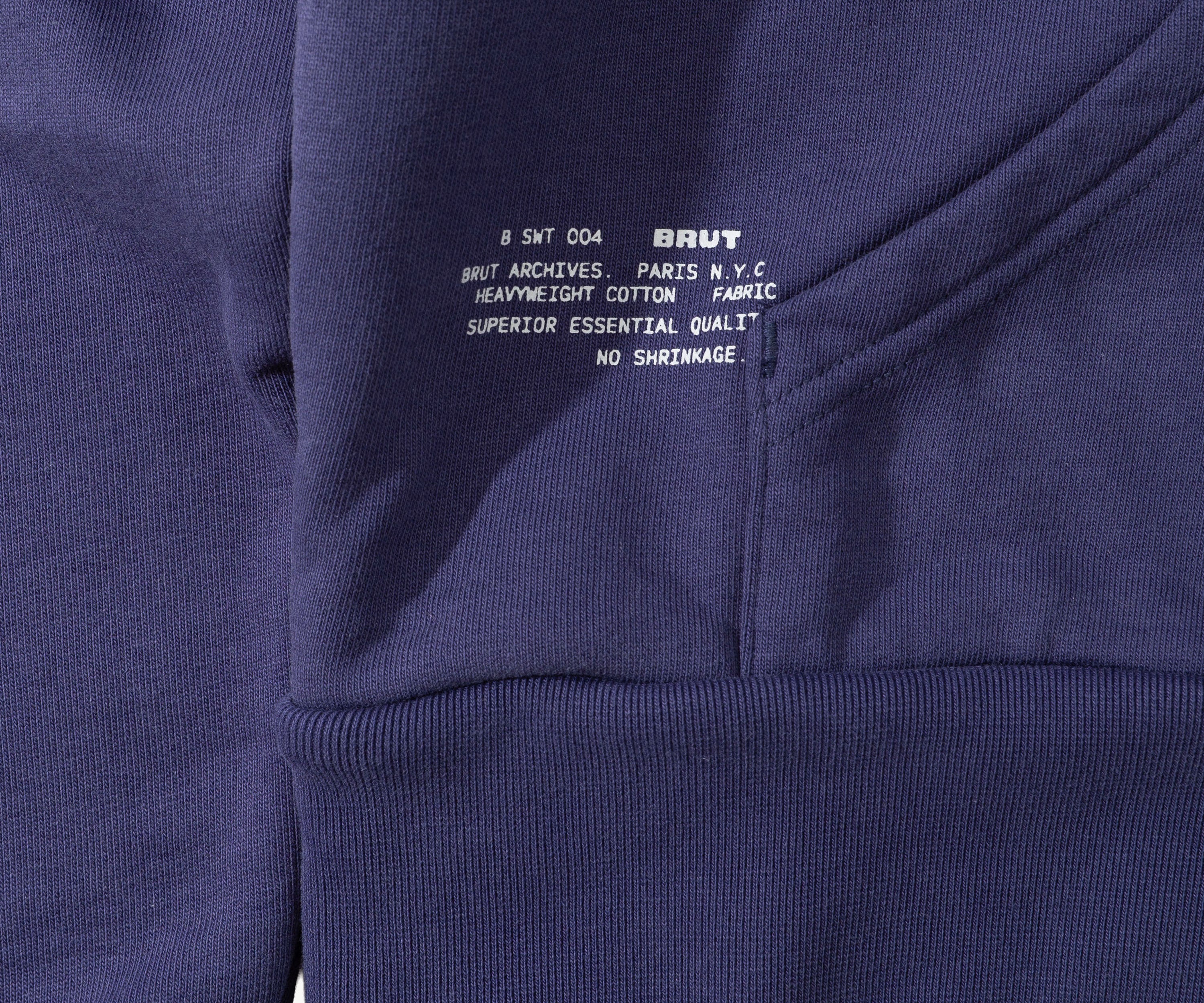 THE THERMAL ZIP SWEAT Sweatshirts X-SMALL / NAVY - BRUT Clothing