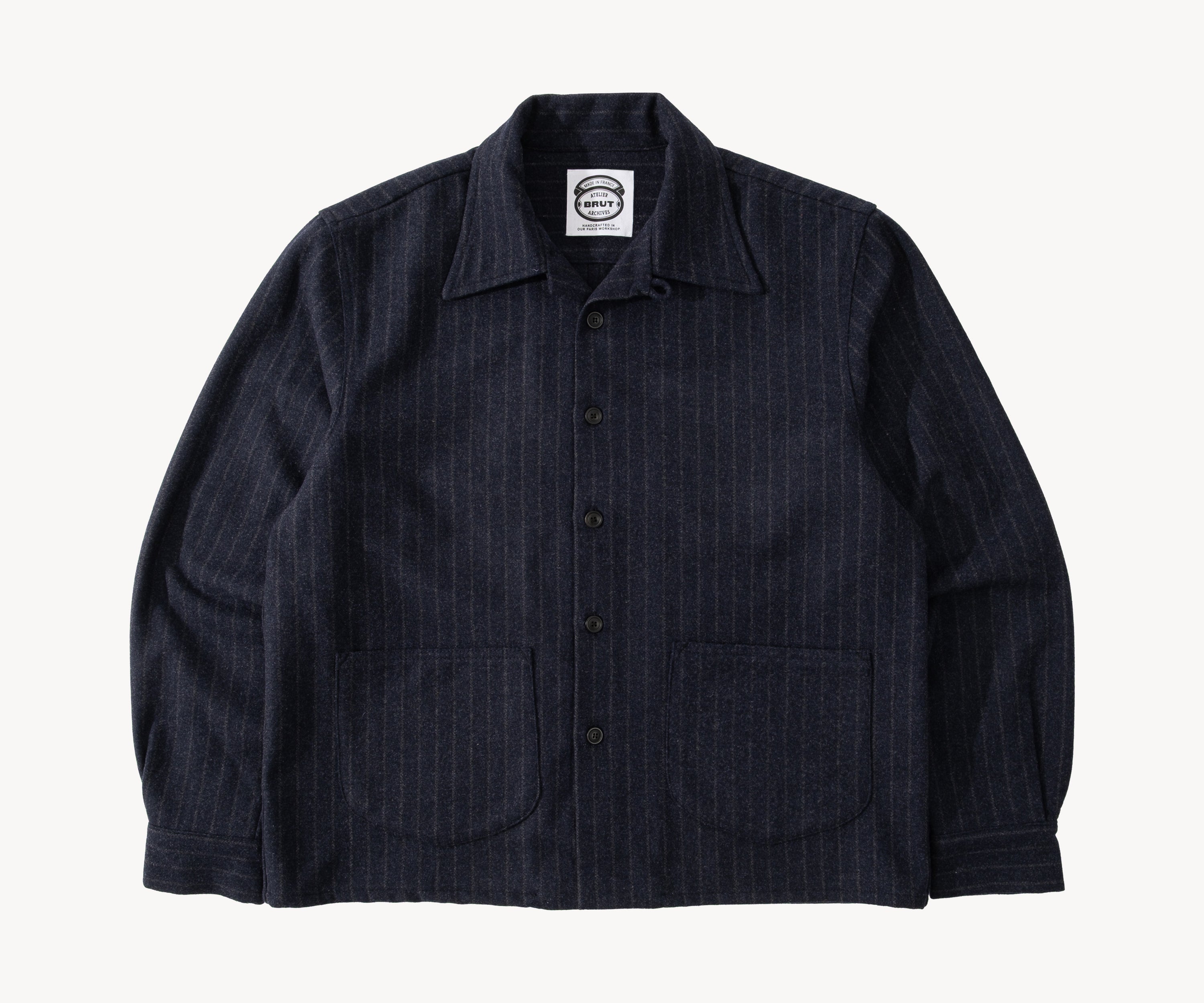 THE TAILORED COQUETTE SHIRT Chemises XS / RAYURES DÉLAVÉES - BRUT Clothing