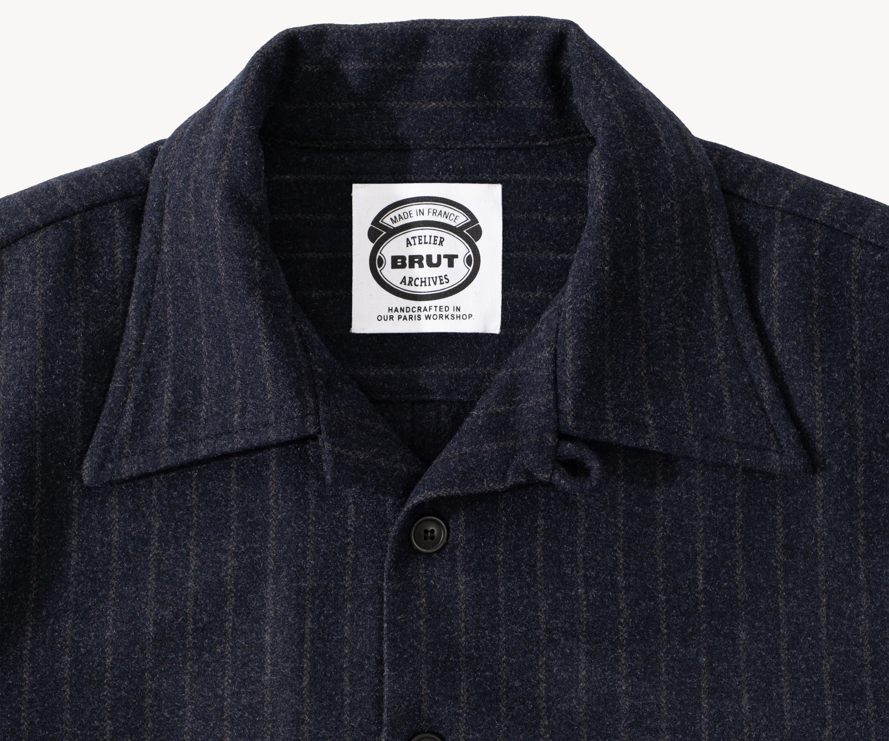 THE TAILORED COQUETTE SHIRT Chemises XS / RAYURES DÉLAVÉES - BRUT Clothing
