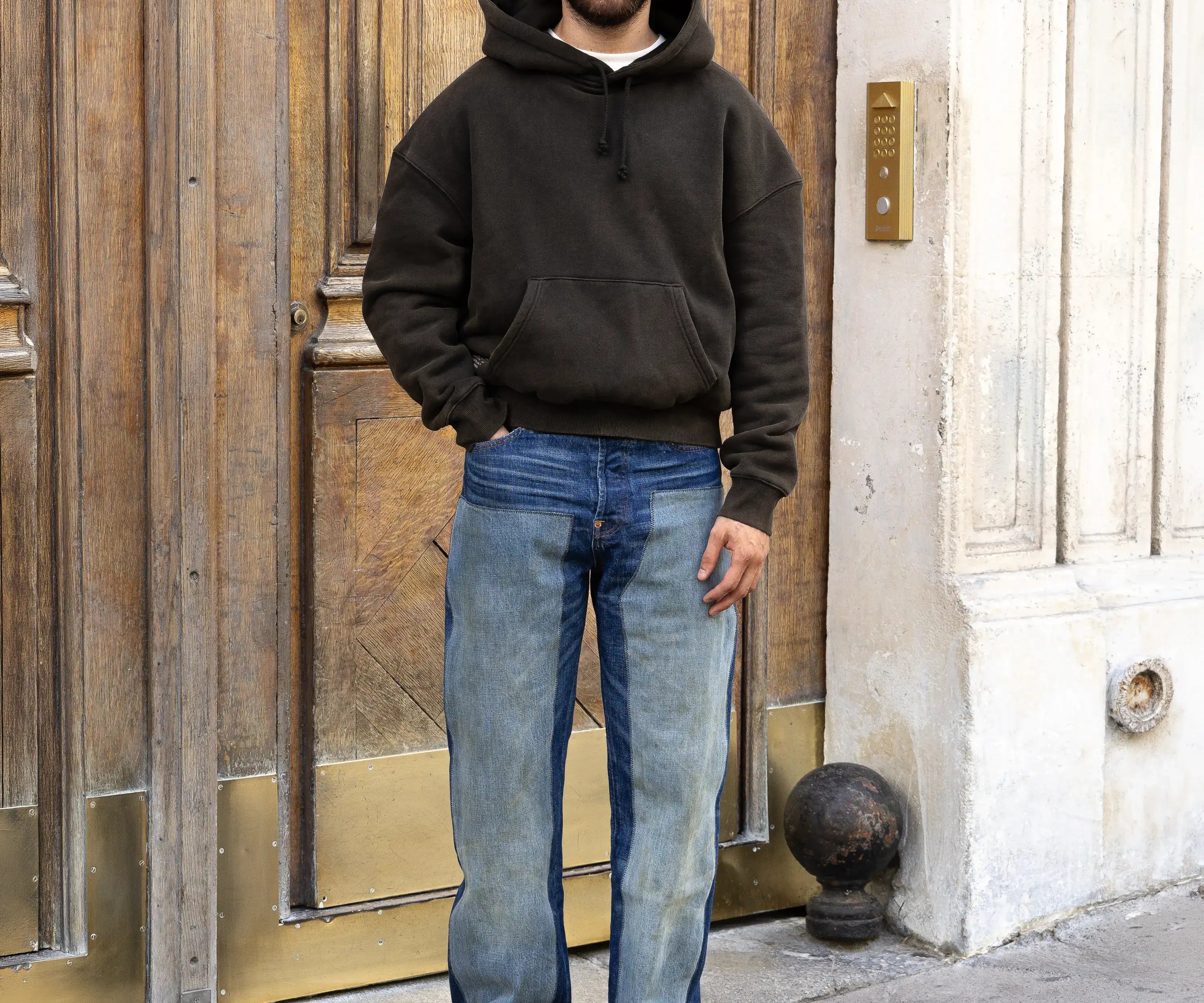 THE CROPPED HOODIE Knitwear X-SMALL / BLACK - BRUT Clothing