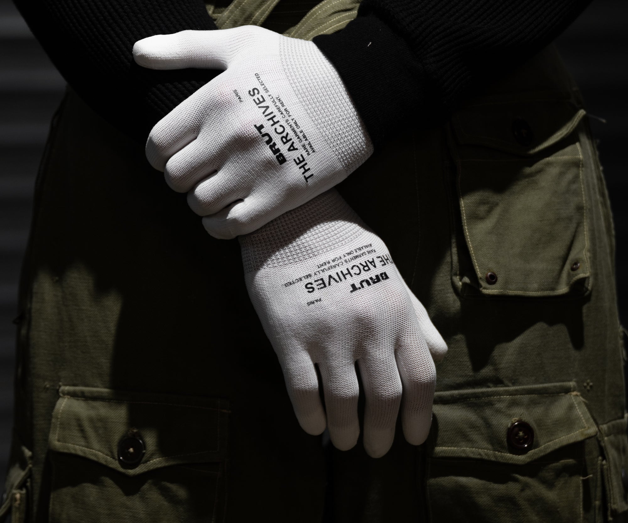 THE ARCHIVES GLOVES BLANCS - BRUT Clothing
