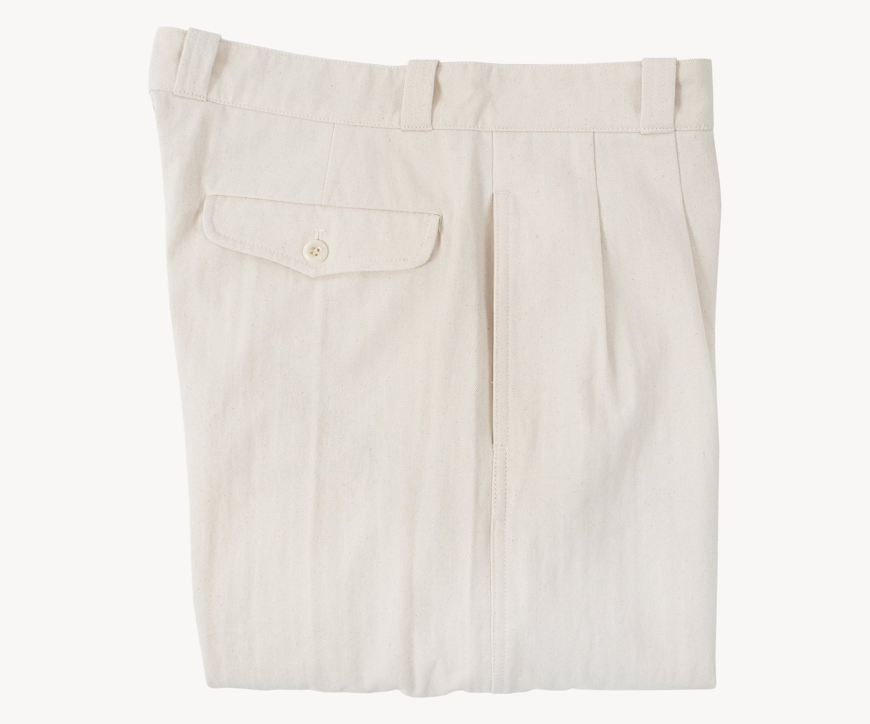 THE DOUBLE PLEAT PANTS Pants US26 / FR36 / NATURAL - BRUT Clothing