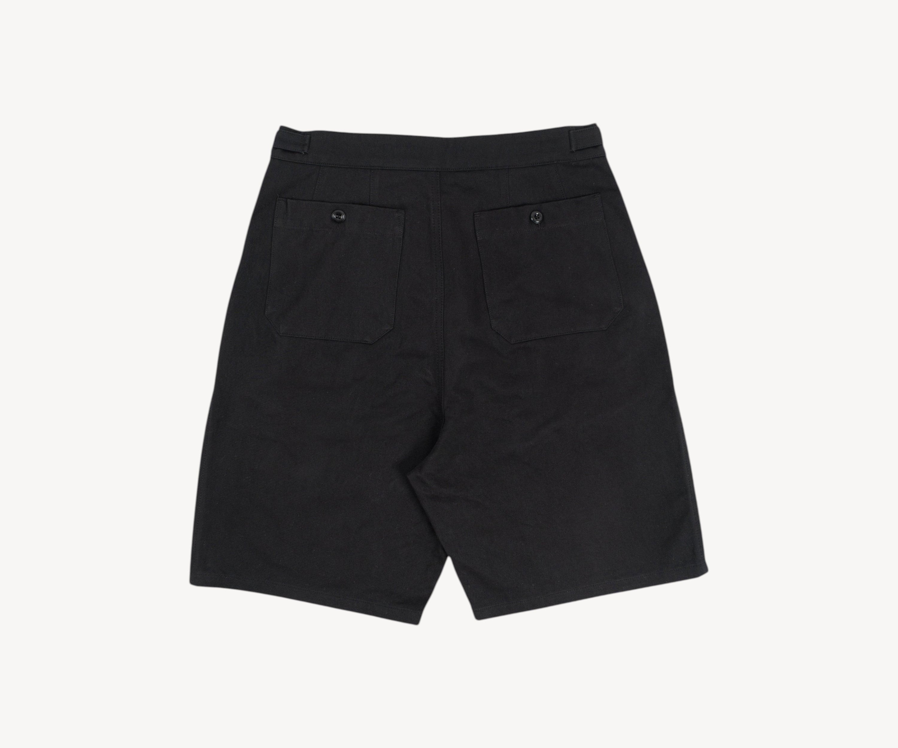 THE DOUBLE PLEAT SHORTS Taille US 26 / FR 36 / NOIR - BRUT Clothing