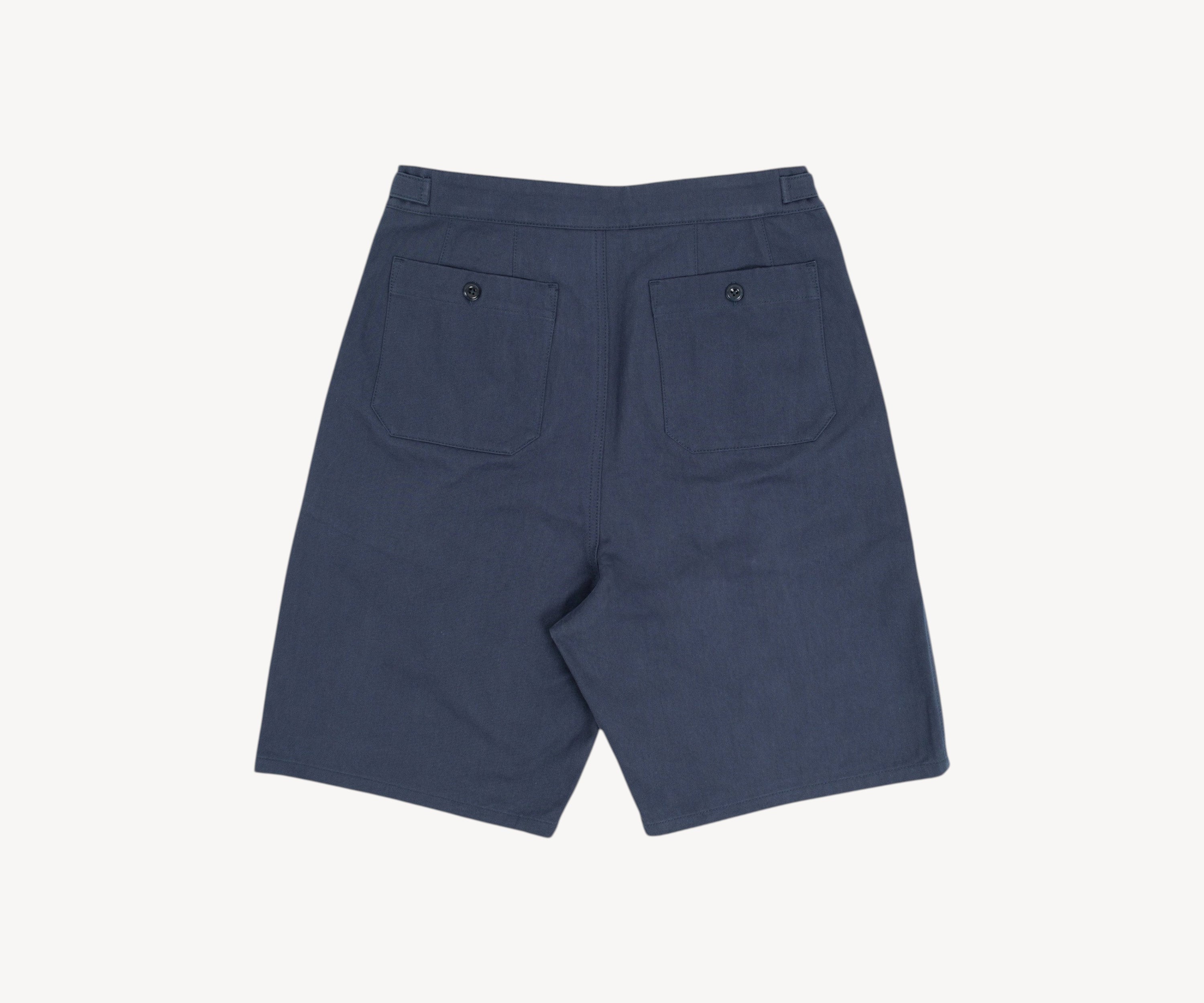 THE DOUBLE PLEAT SHORTS Short US26 / FR36 / BLUE - BRUT Clothing