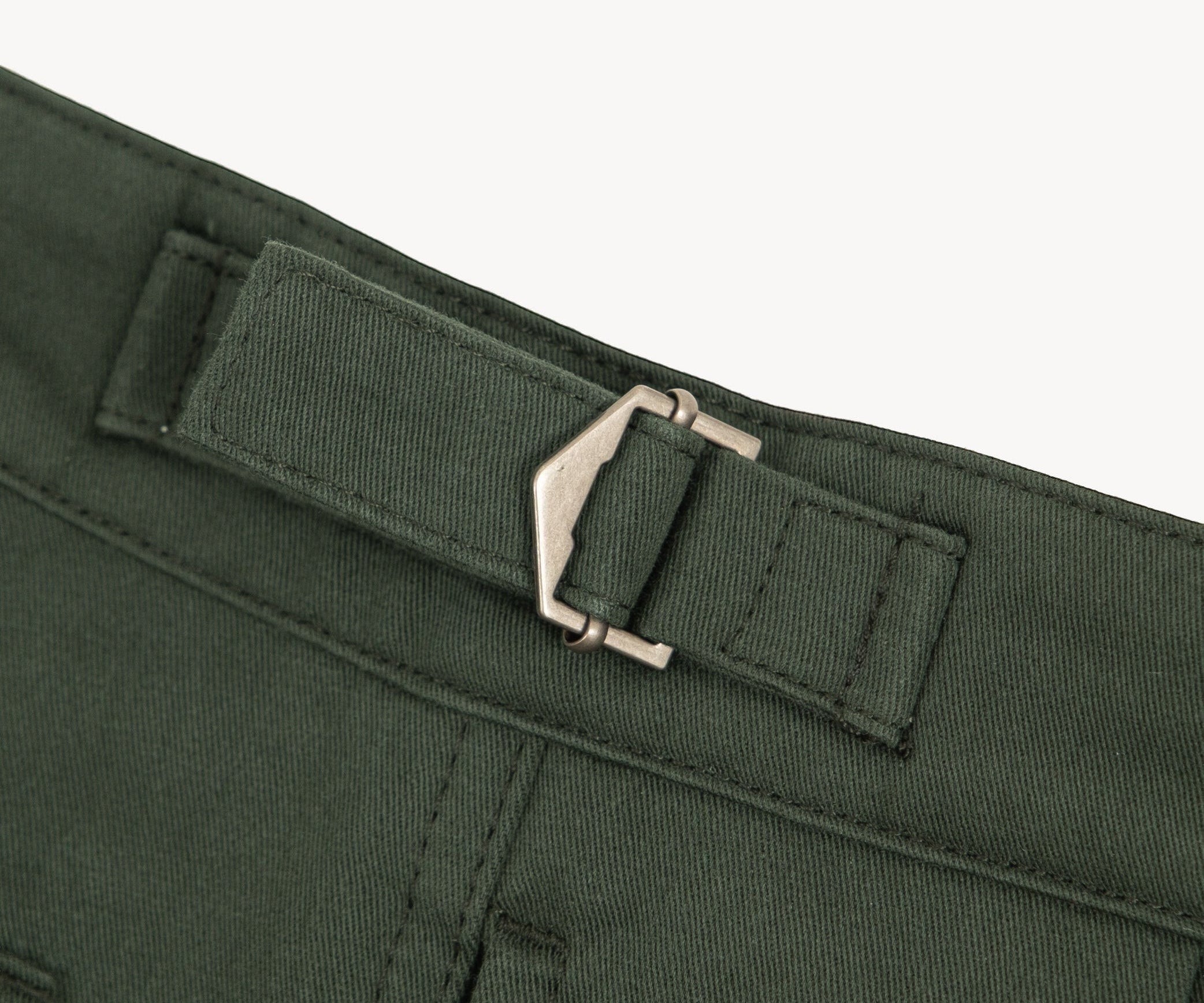 THE DOUBLE PLEAT SHORTS Short US26 / FR36 / DARK GREEN - BRUT Clothing