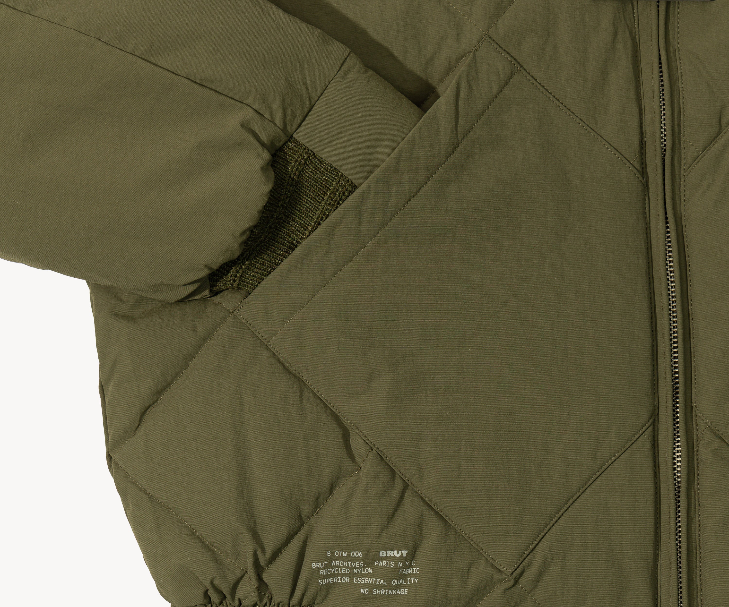 THE DOWN JACKET Manteaux et vestes X-SMALL / VERT OLIVE - BRUT Clothing