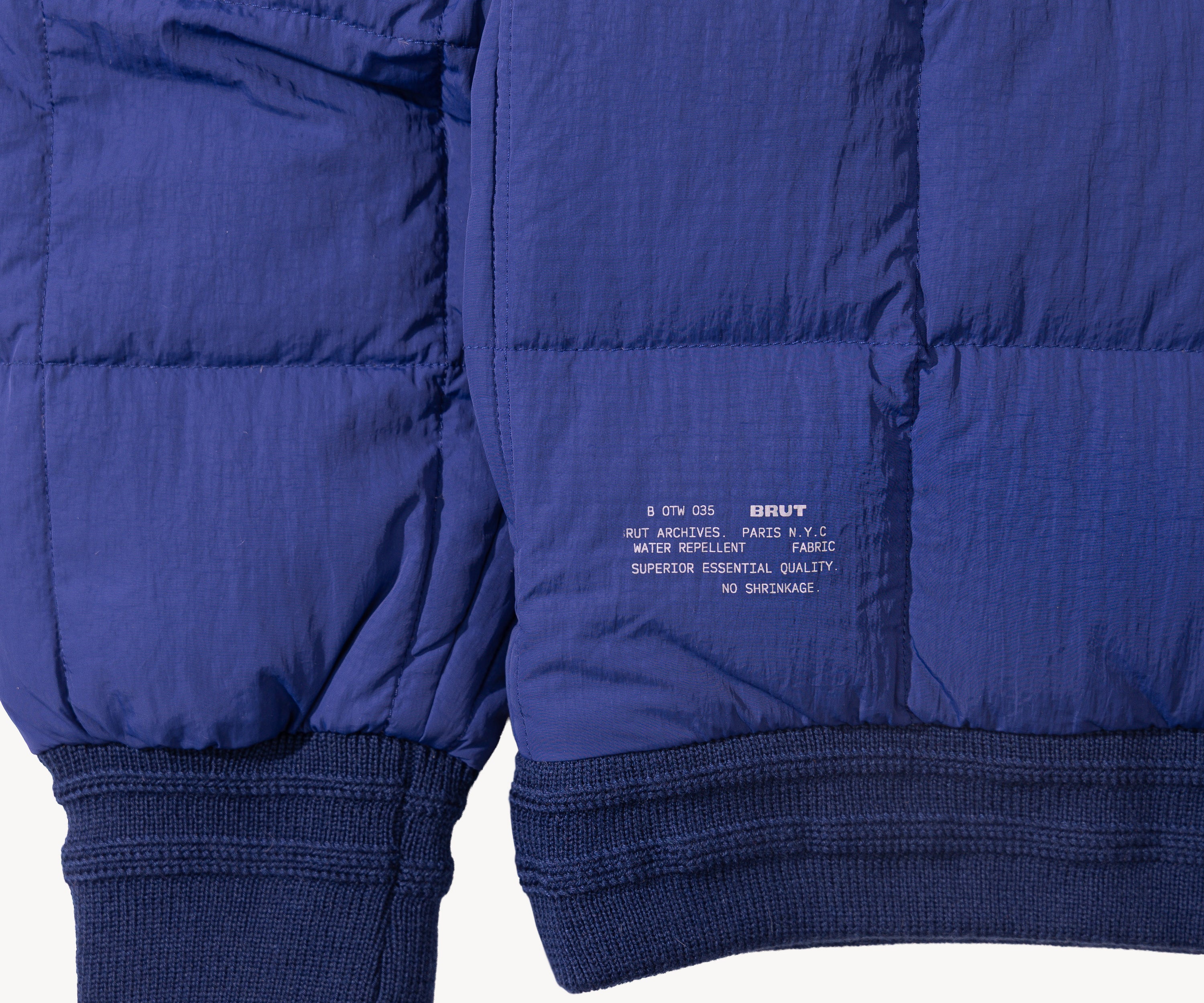 THE DOWN SWEATER Coats & Jackets X-SMALL / NAVY - BRUT Clothing