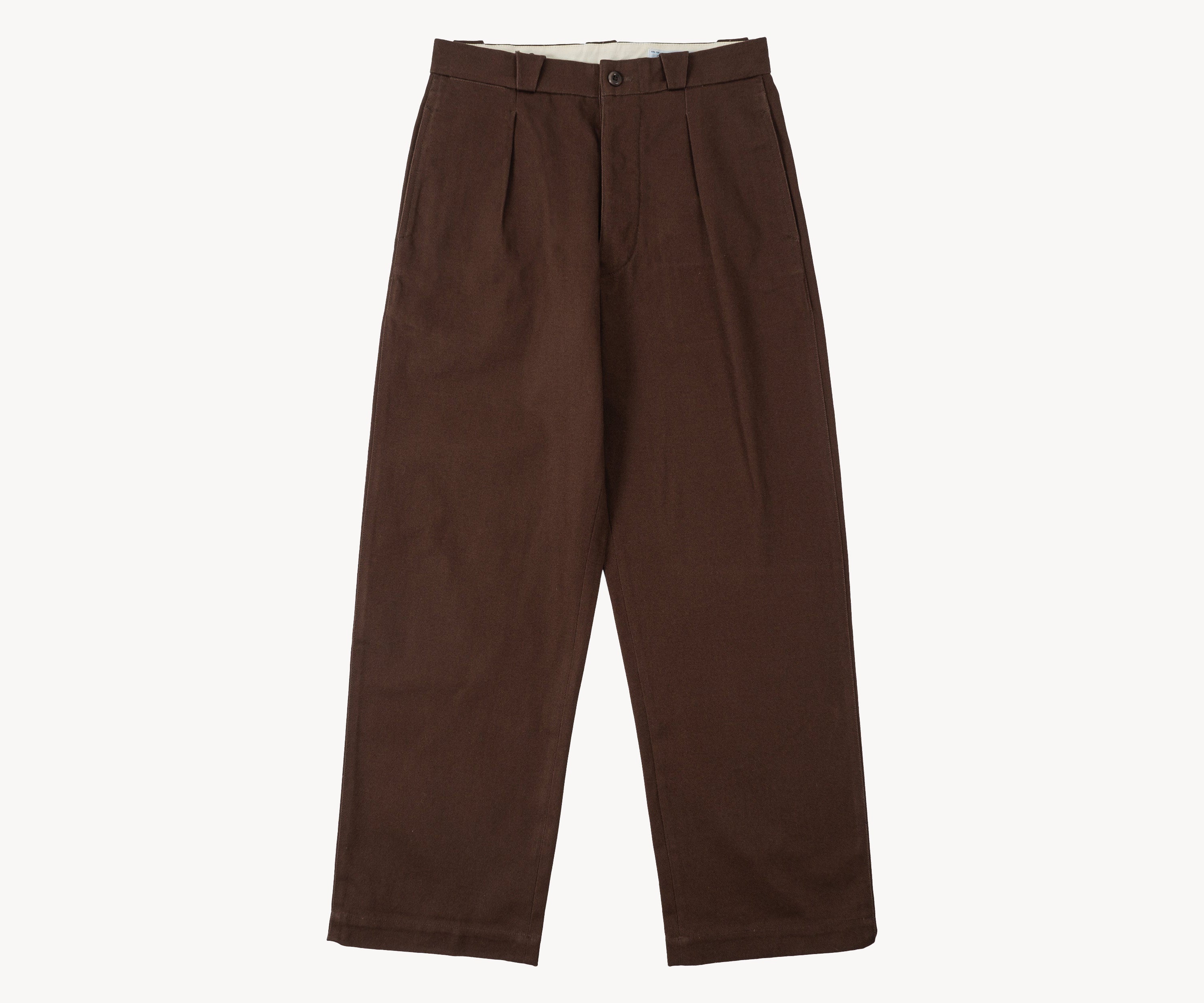 THE ELEPHANT PANTS Taille US 26 / FR 36 / MARRON, TISSU ÉPAIS - BRUT Clothing