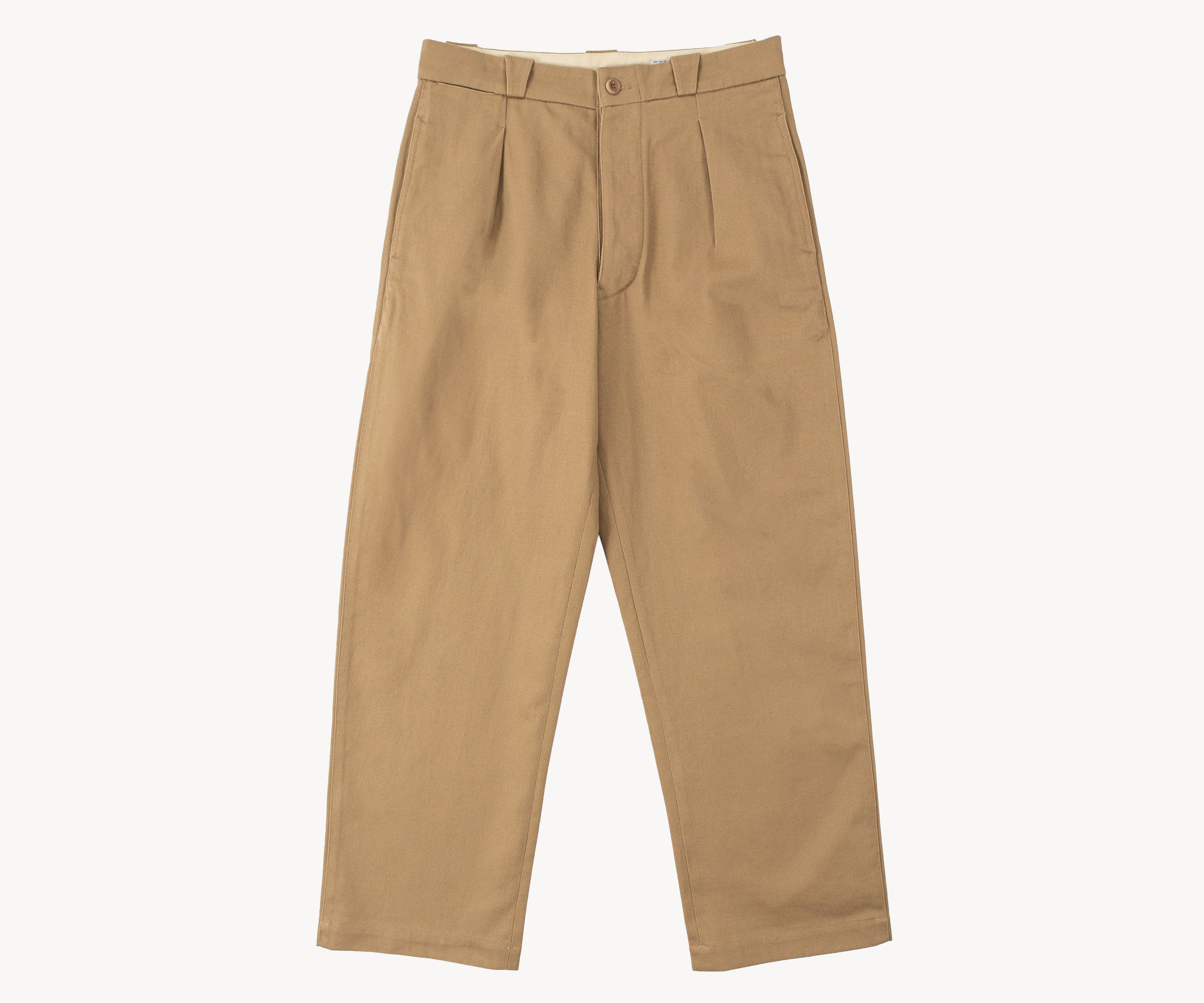 THE ELEPHANT PANTS Pants US26 / FR36 / KHAKI ÉPAIS - BRUT Clothing