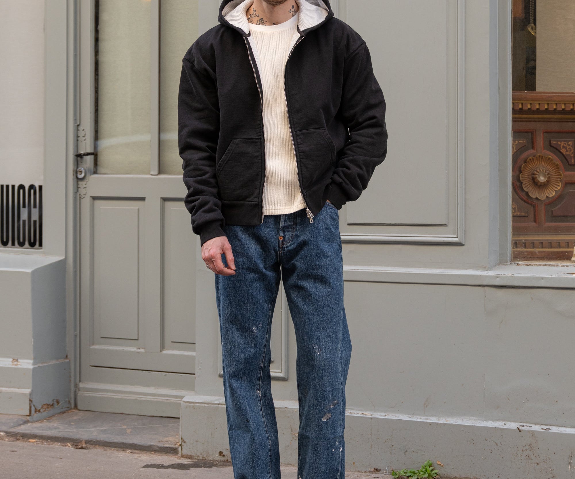 THE THERMAL ZIP SWEAT Sweatshirts XS / NOIR - BRUT Clothing