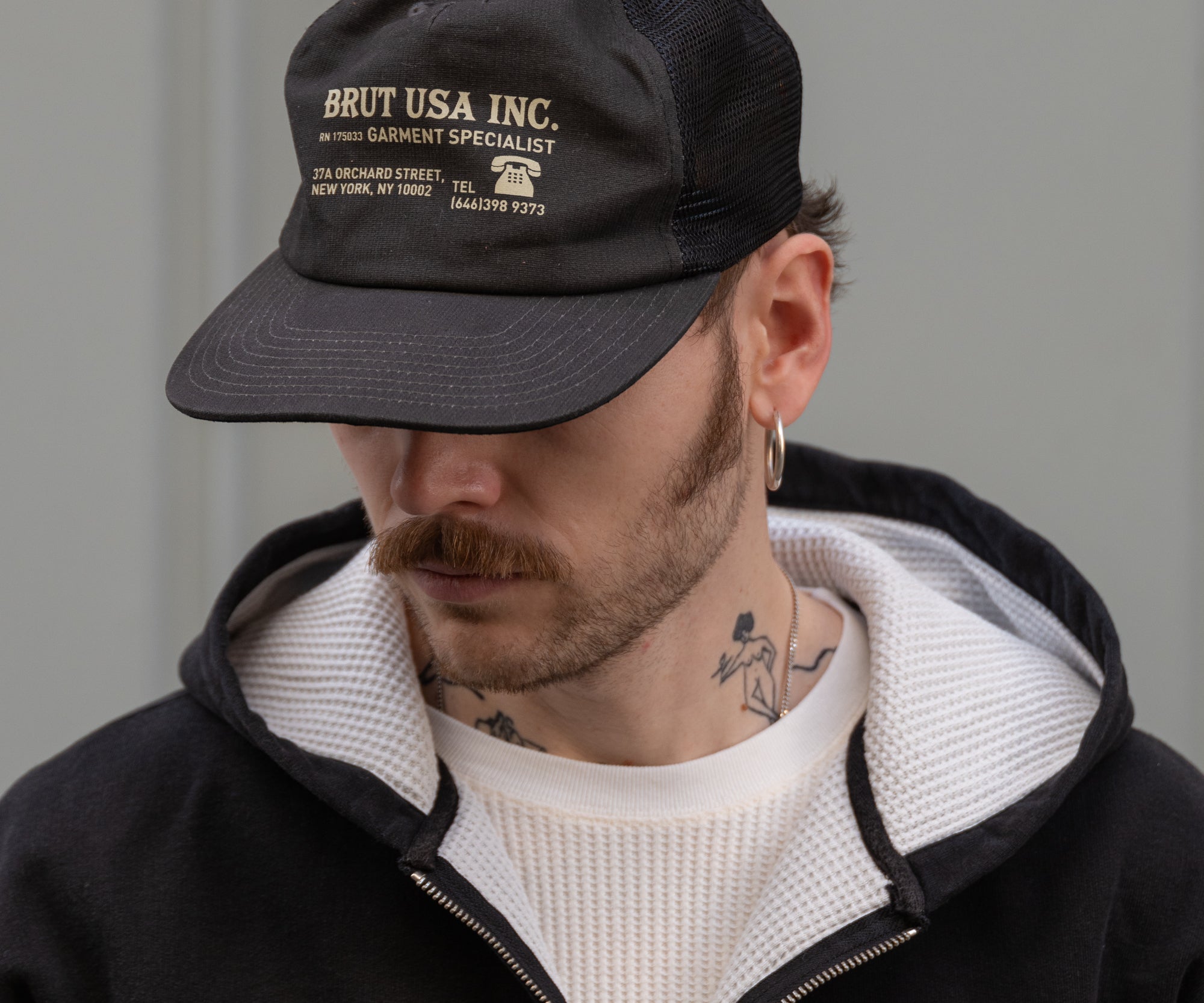THE NEW-YORK TRUCKER CAP Hats and Caps GREY - BRUT Clothing