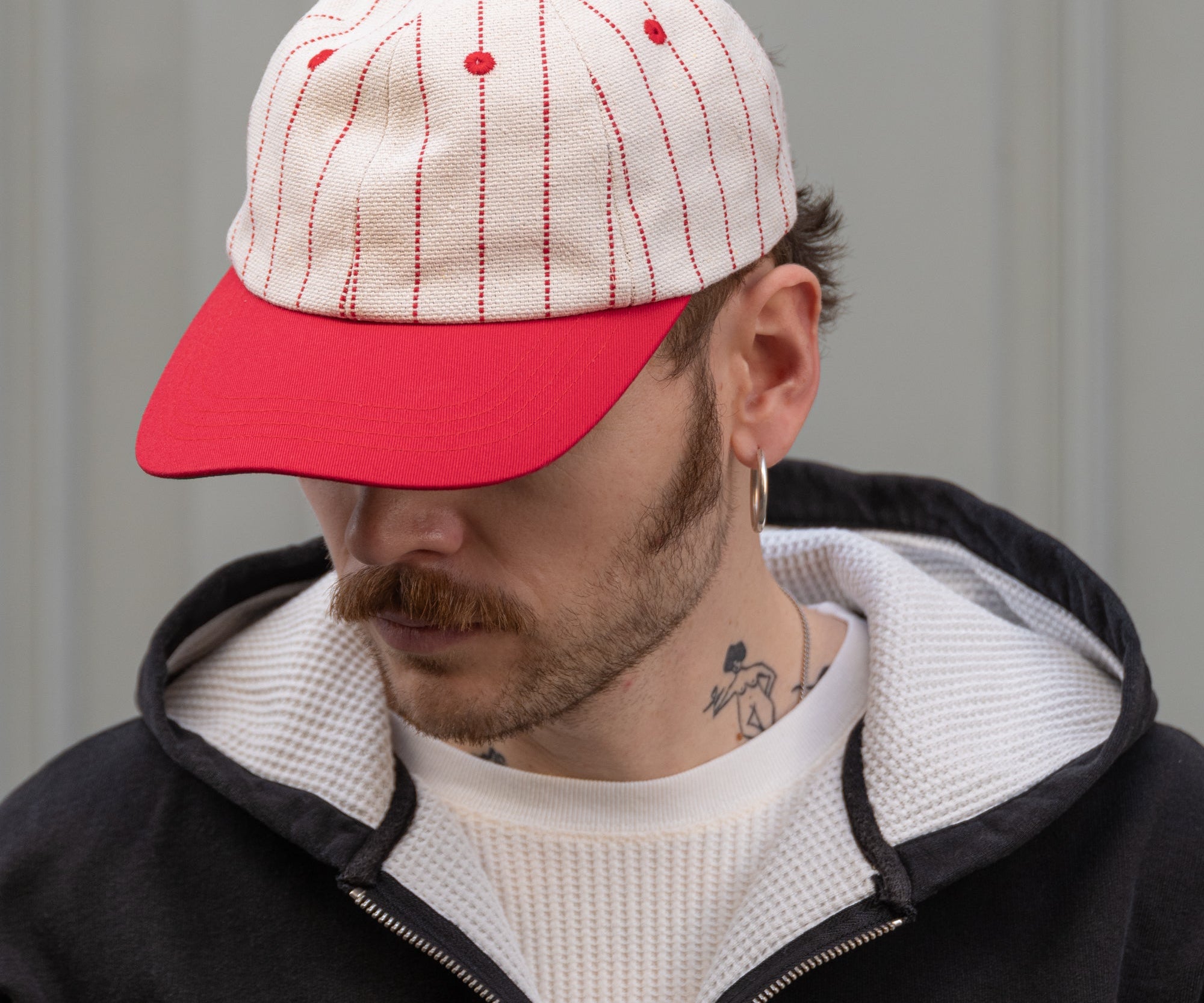 THE BASEBALL CAP Hats and Caps ECRU / RED - BRUT Clothing
