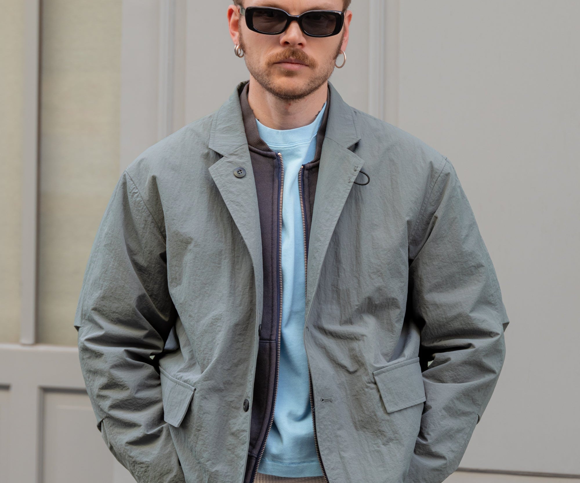 THE TECHNICAL SUIT JACKET Coats & Jackets SMALL / BLUE - BRUT Clothing