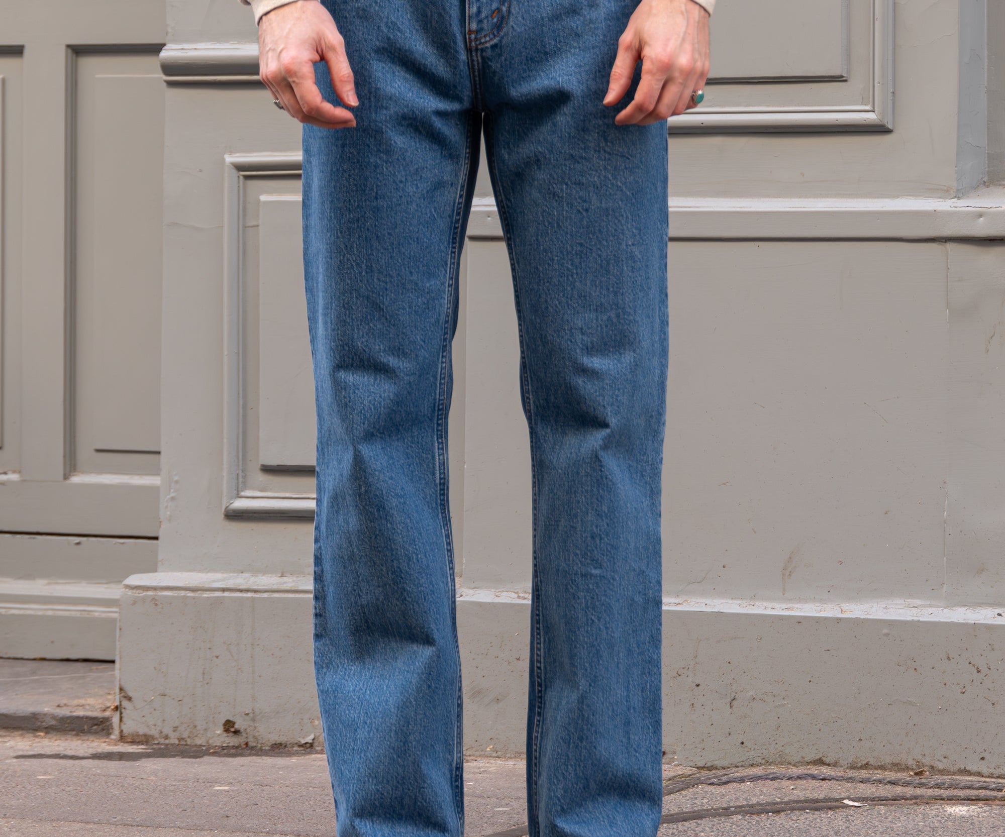 THE FLARE DENIM Pants US26 / FR36 / BLUE STONE WASH - BRUT Clothing