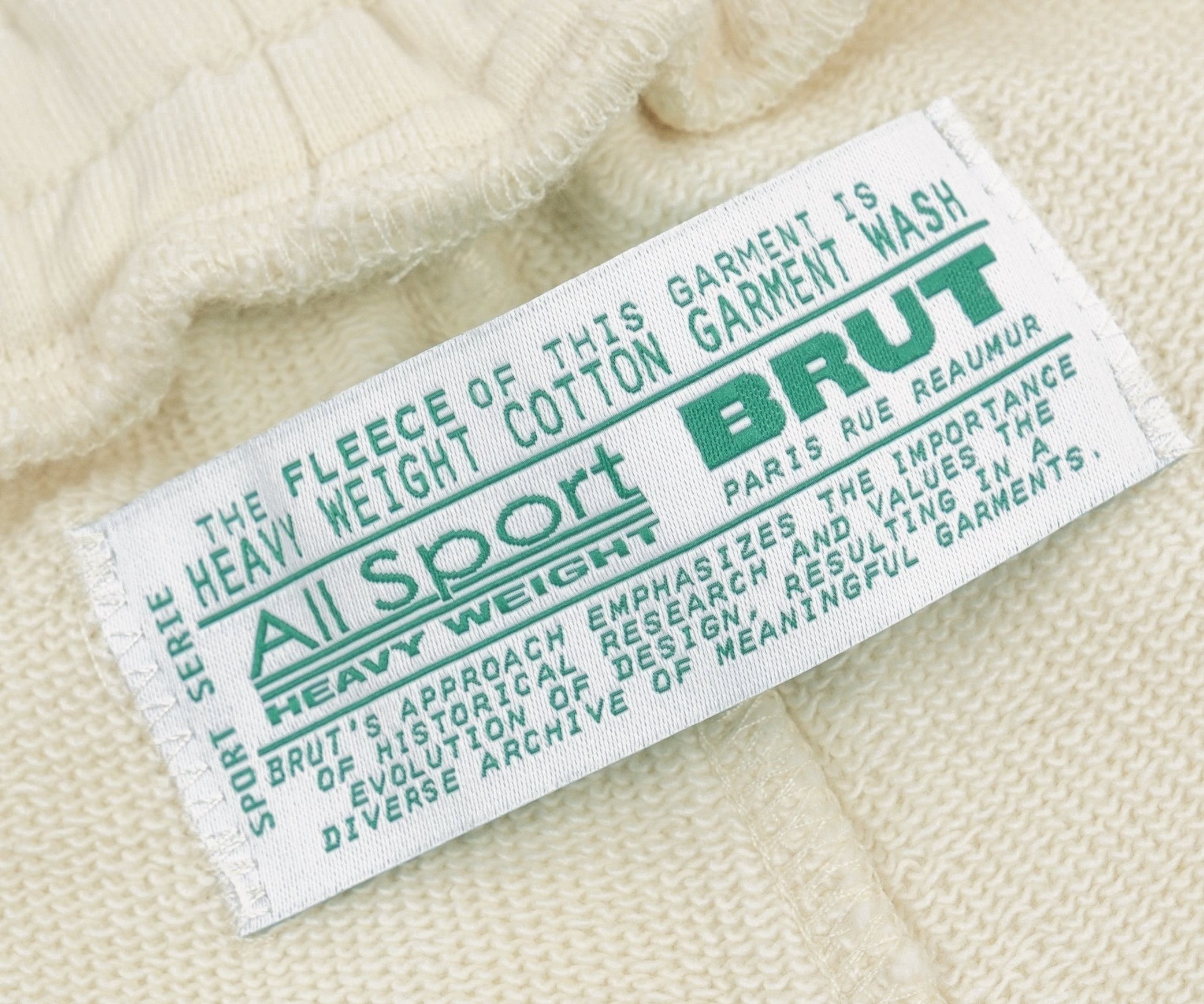 THE FATIGUE JERSEY SHORT Short S / ECRU - BRUT Clothing