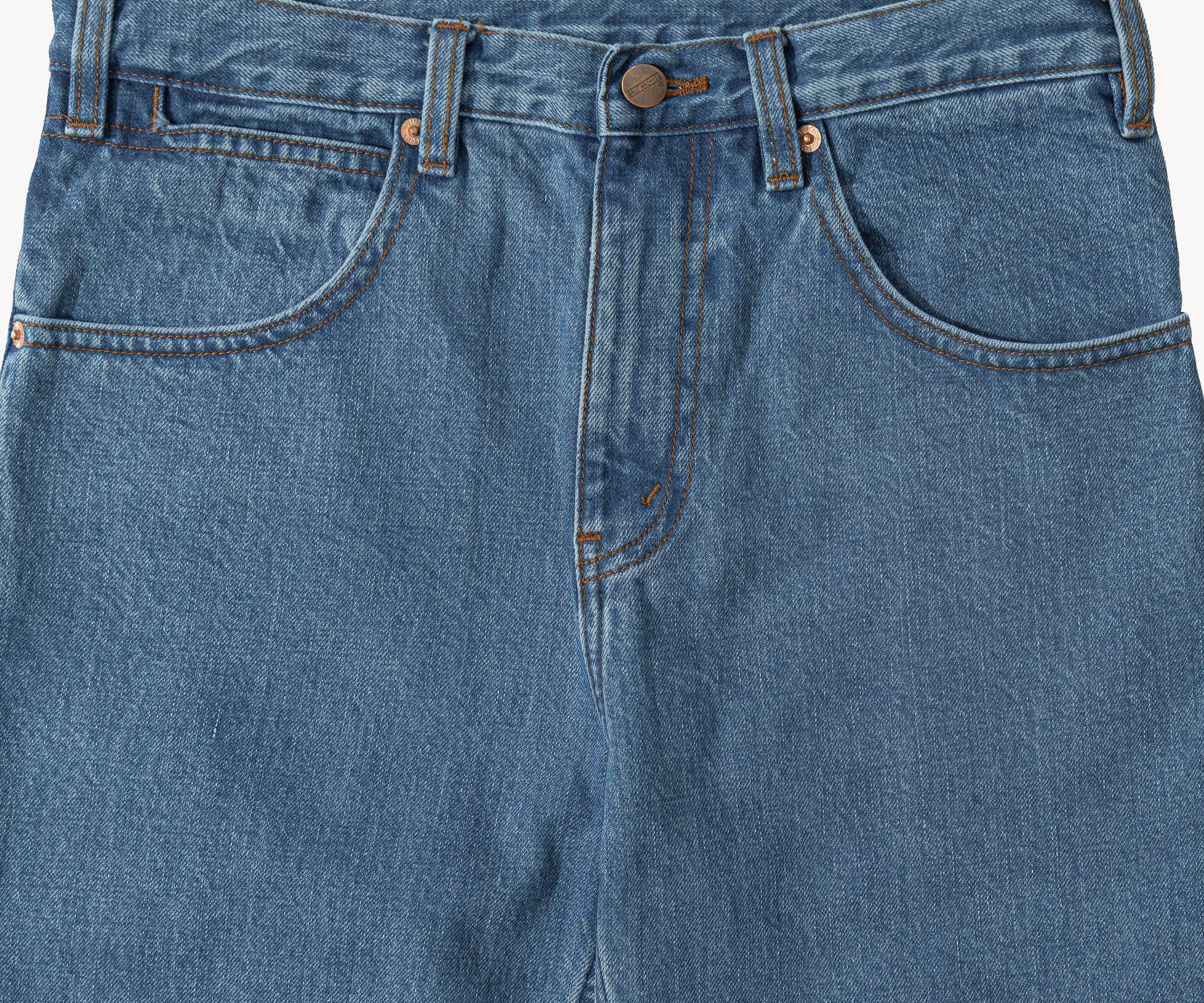 THE FLARE DENIM Pants US26 / FR36 / BLUE STONE WASH - BRUT Clothing