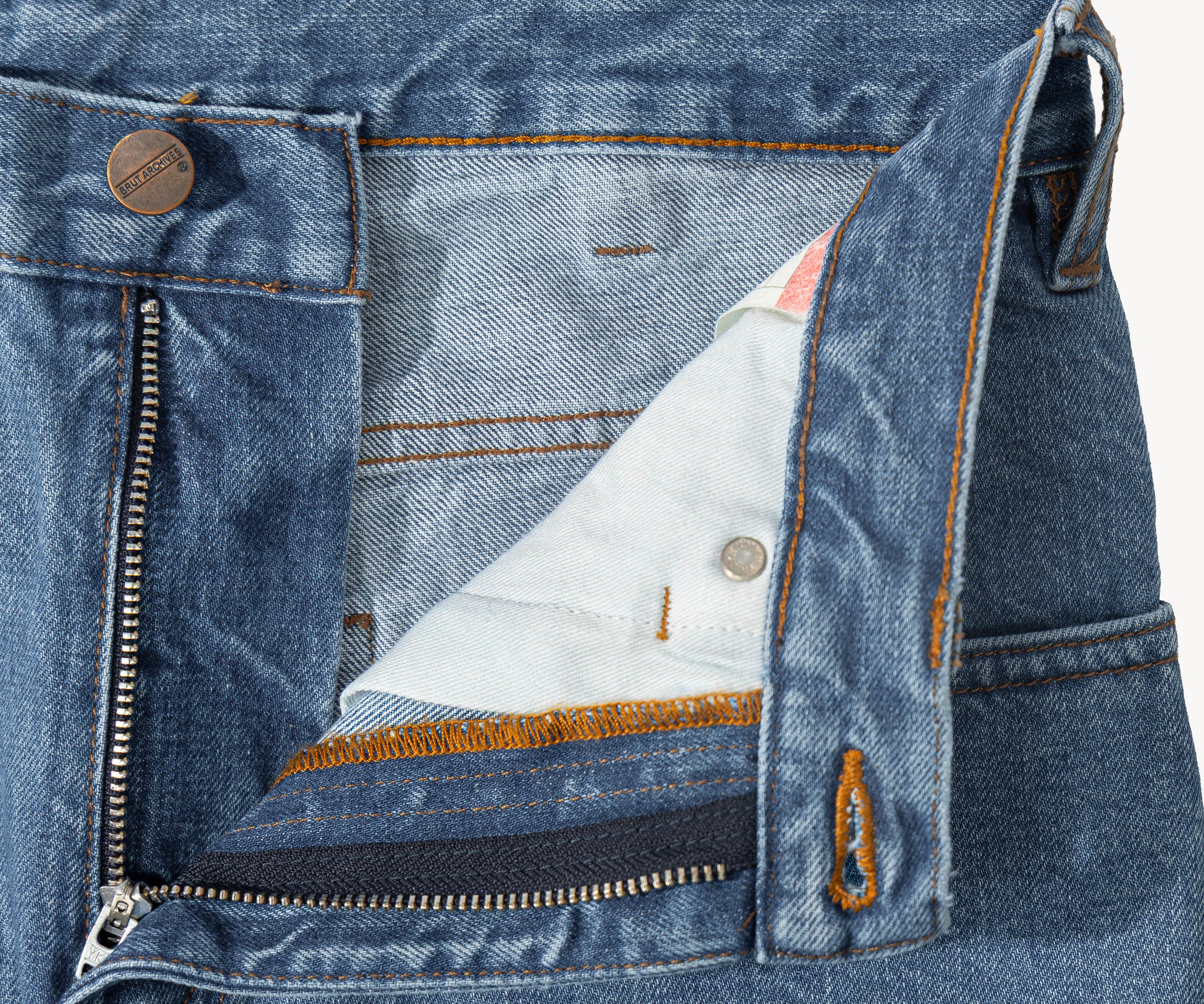 THE FLARE DENIM Pants US26 / FR36 / BLUE STONE WASH - BRUT Clothing