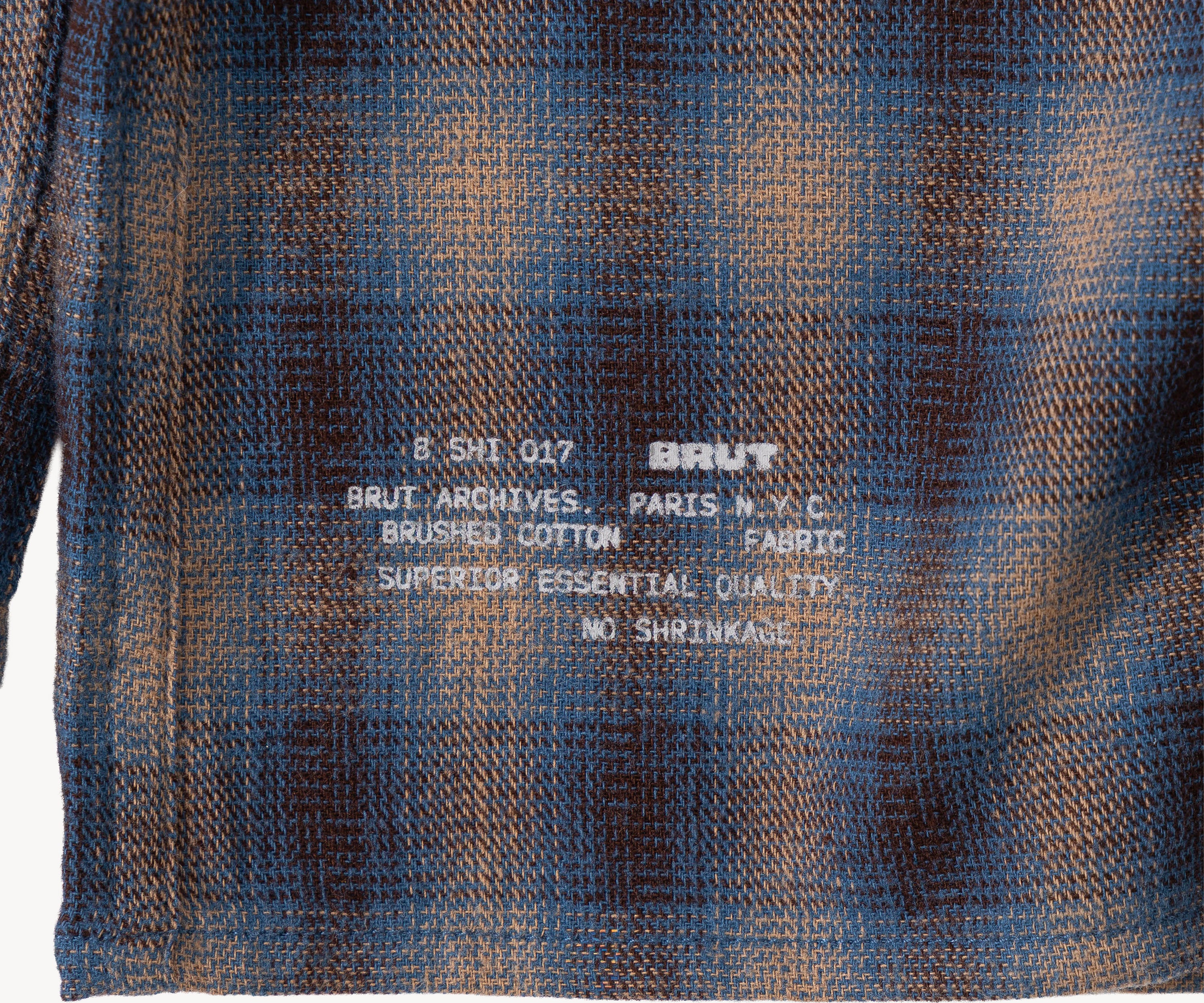 THE HIGH TRAIL SHIRT T-shirts TAILLE S / MARRON / BLEU - BRUT Clothing