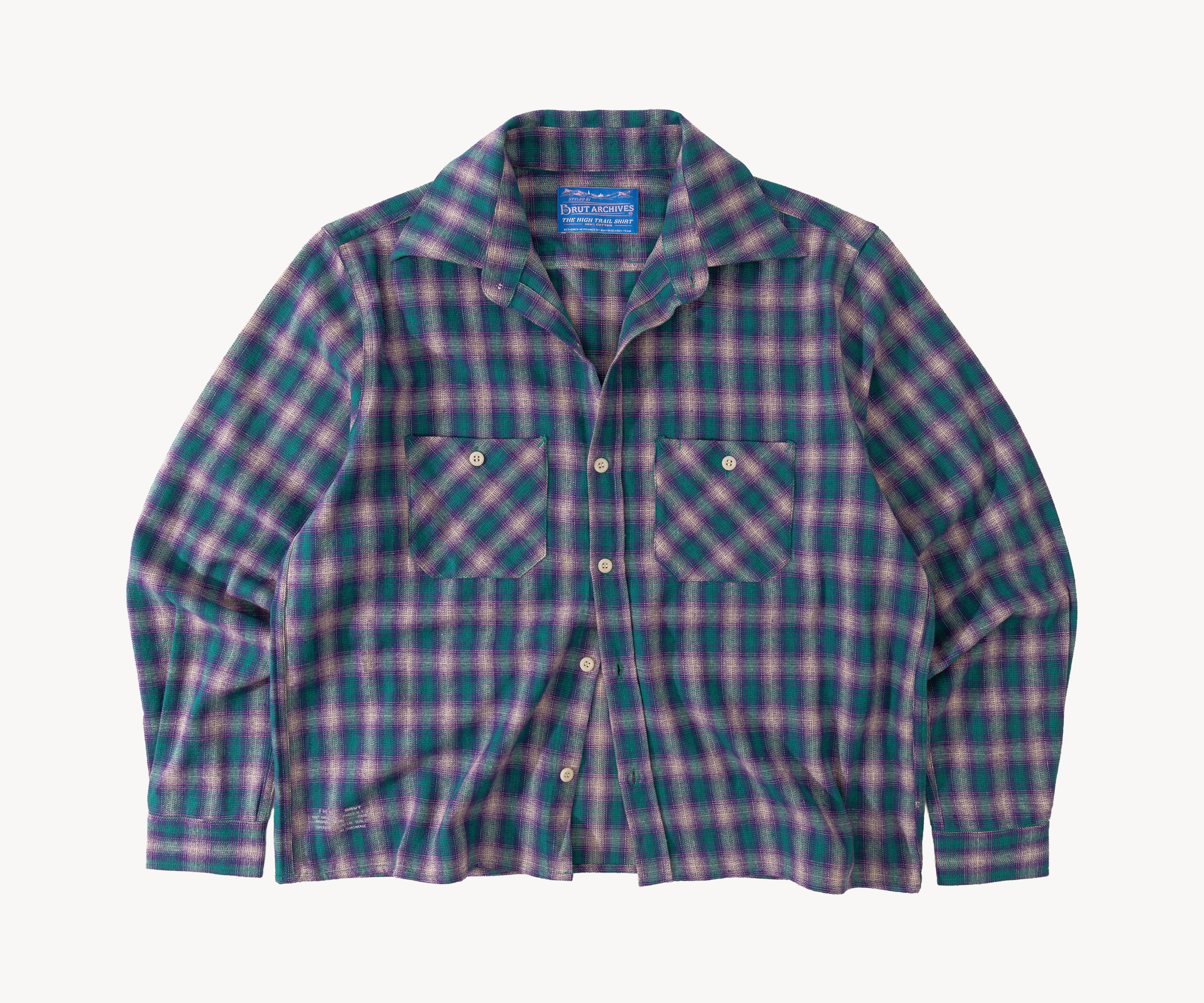 THE HIGH TRAIL SHIRT T-shirts SMALL / TURQUOISE / VIOLET - BRUT Clothing