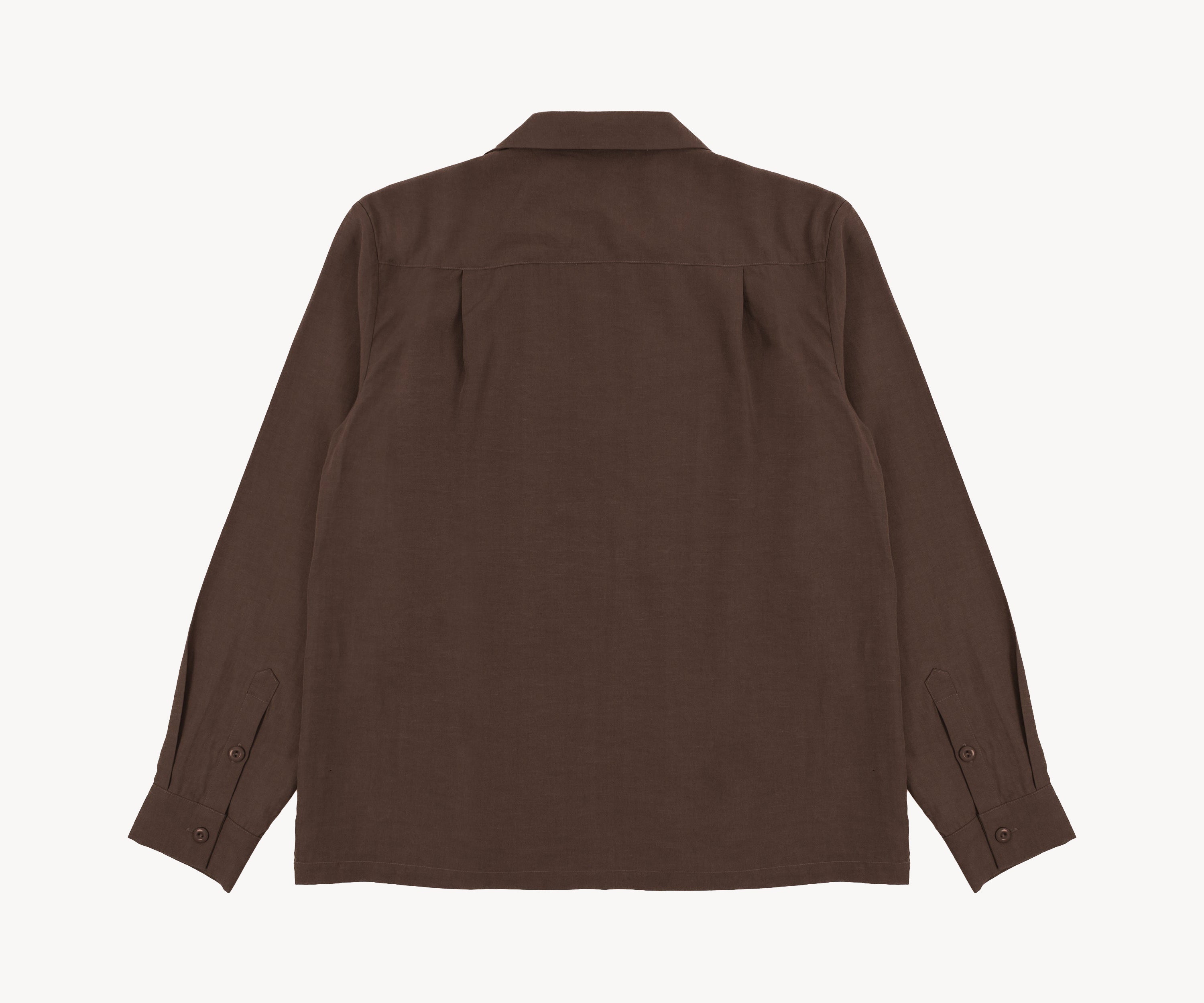 LA GRANDE CHEMISE Chemises X-SMALL / MARRON - BRUT Clothing