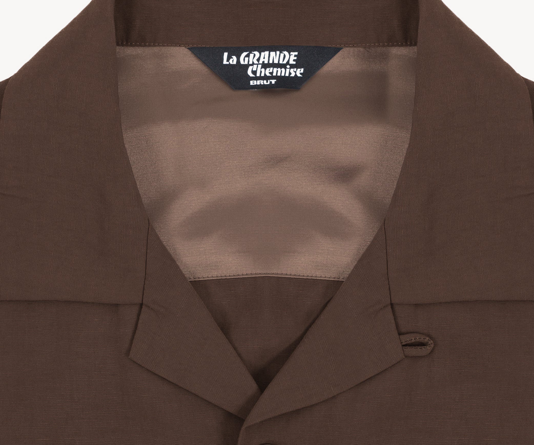 LA GRANDE CHEMISE Chemises X-SMALL / MARRON - BRUT Clothing