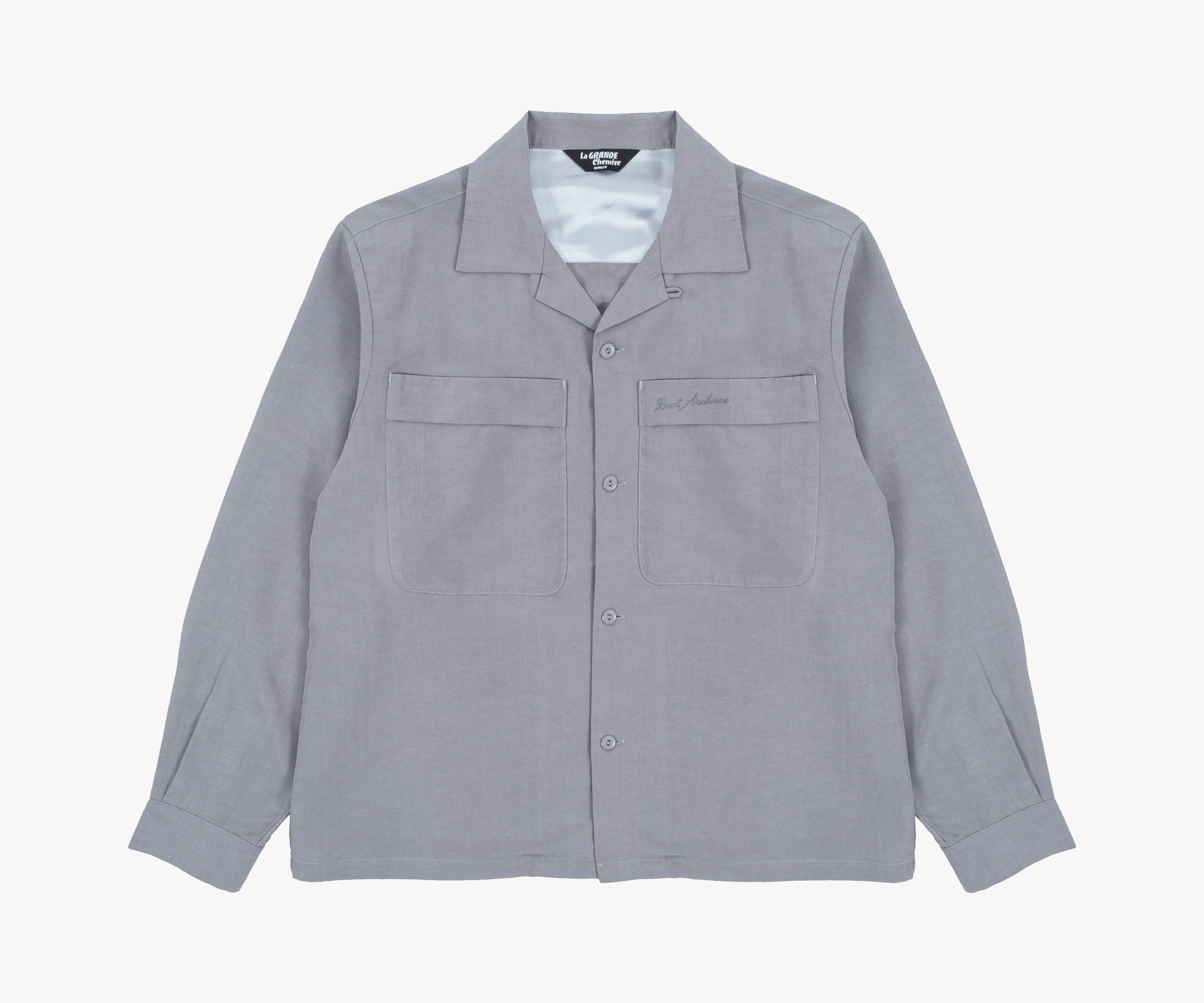 LA GRANDE CHEMISE Chemises X-SMALL / GRIS - BRUT Clothing