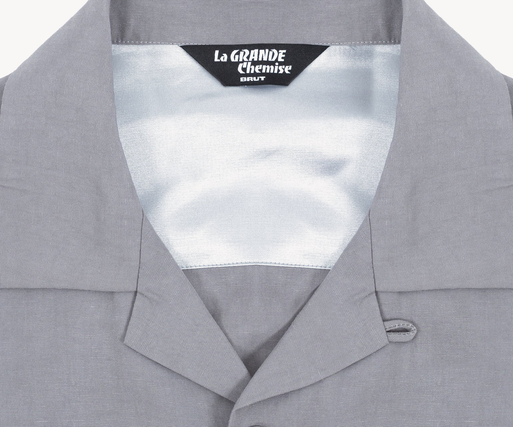 LA GRANDE CHEMISE Chemises X-SMALL / GRIS - BRUT Clothing