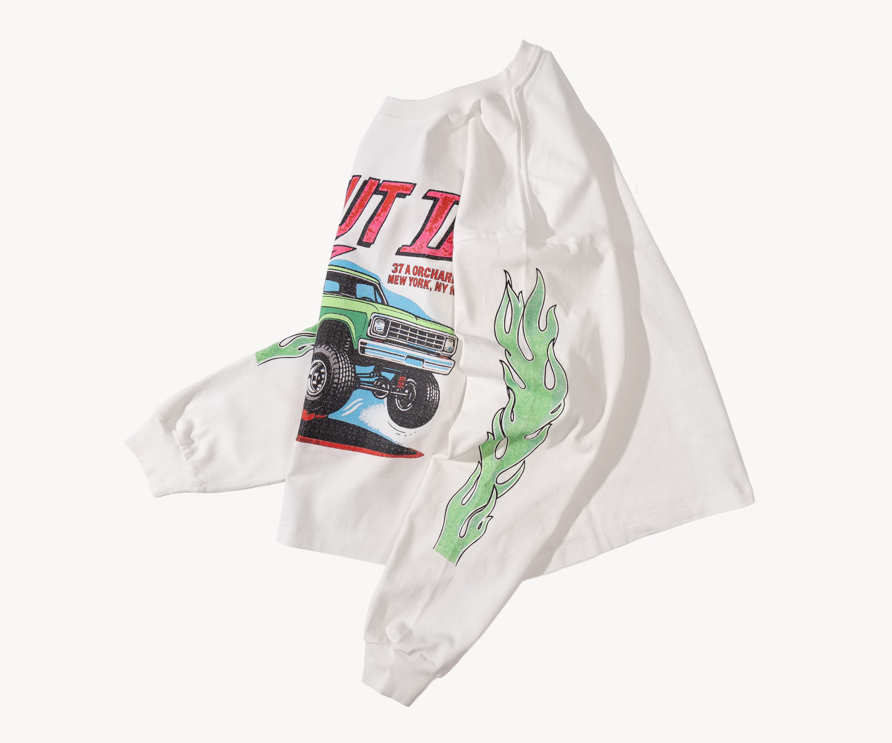 THE MONSTER TRUCK TEE T-shirts taille XS / BLANC - BRUT Clothing