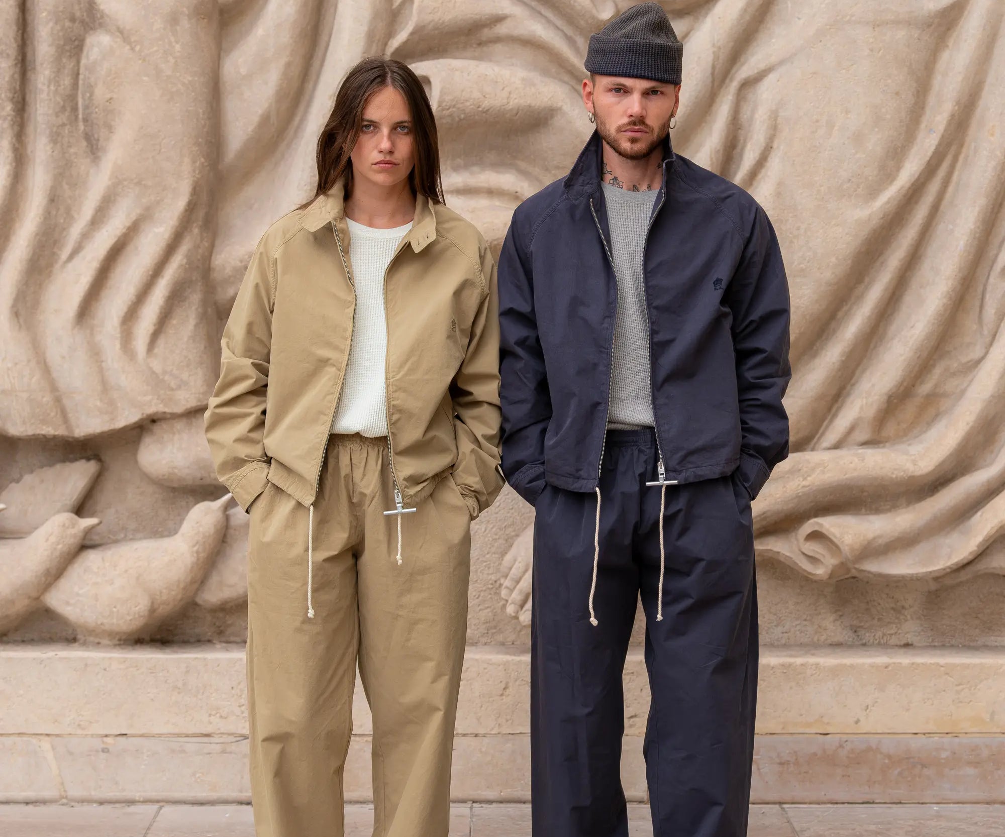 THE POPLIN PANTS Pants SMALL / NAVY - BRUT Clothing