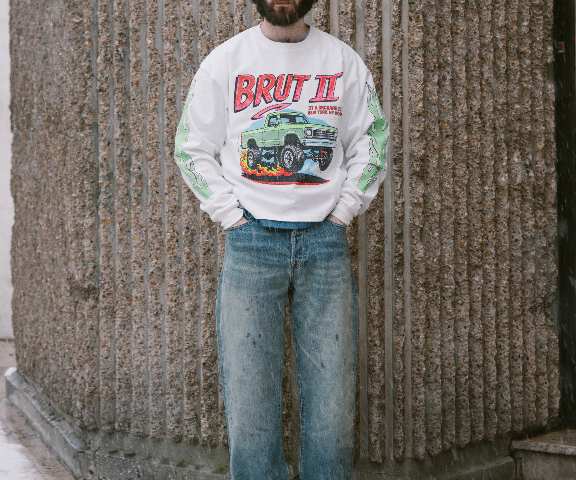 THE MONSTER TRUCK TEE T-shirts taille XS / BLANC - BRUT Clothing