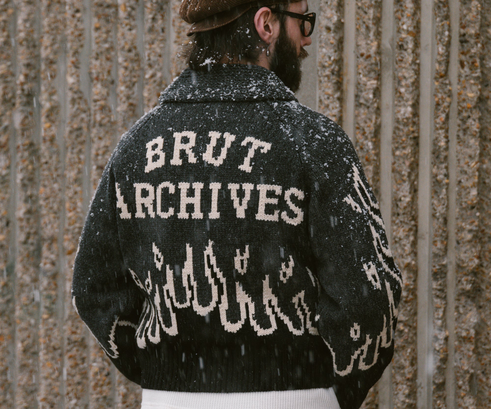 THE WARMEST ZIPPED SWEATER Knitwear SMALL / CHARCOAL / BLACK - BRUT Clothing