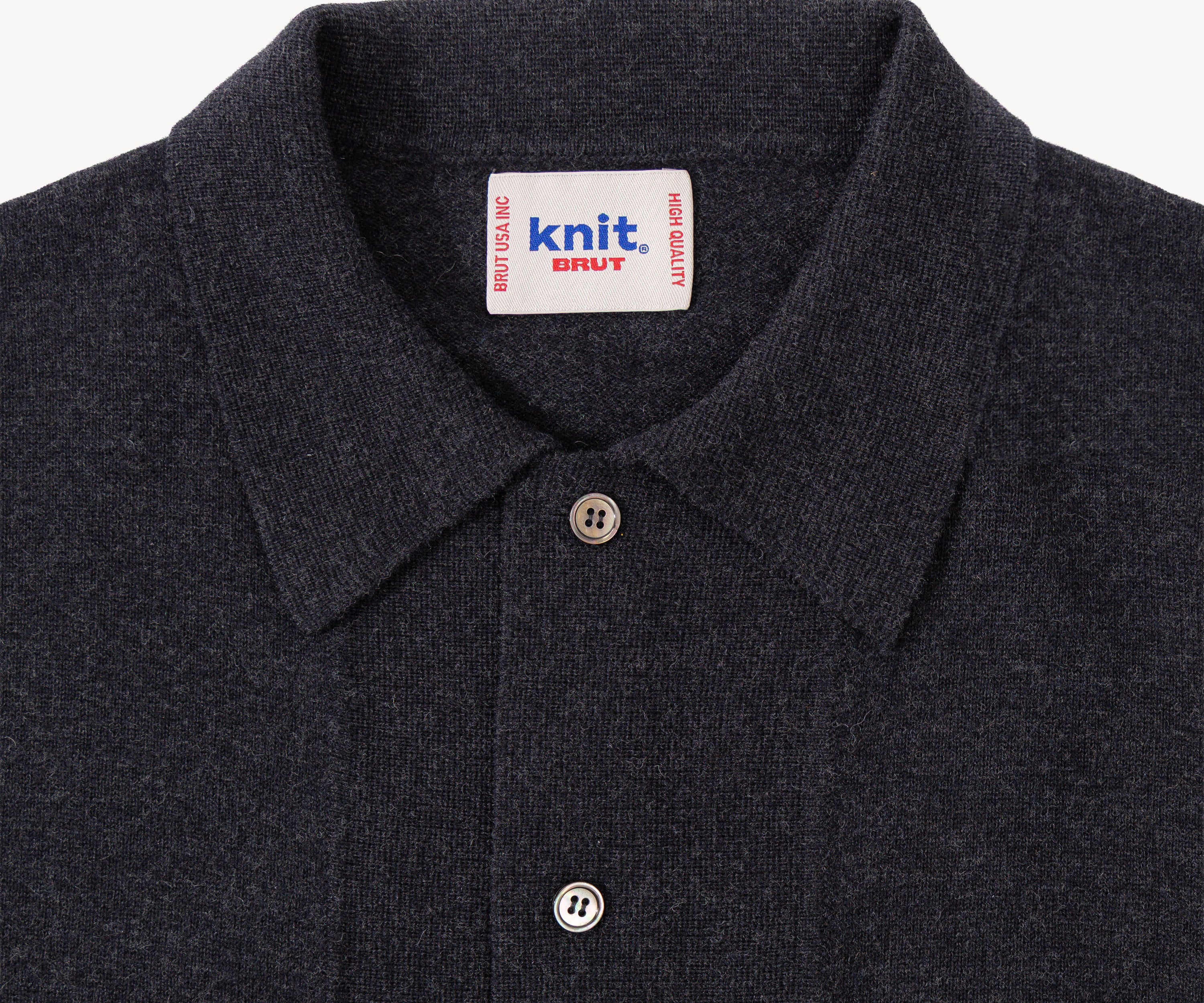 THE OLD SCHOOL POLO Pull X-SMALL / ANTHRACITE - BRUT Clothing
