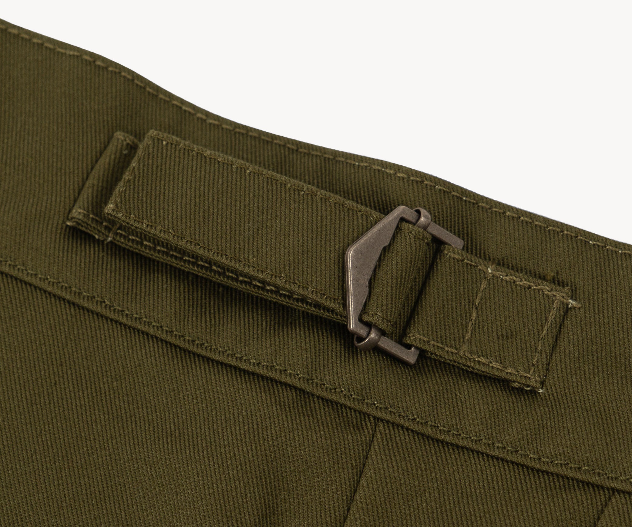 THE ONE PLEAT PANTS Taille US 26 / FR 36 / VERT OLIVE - BRUT Clothing