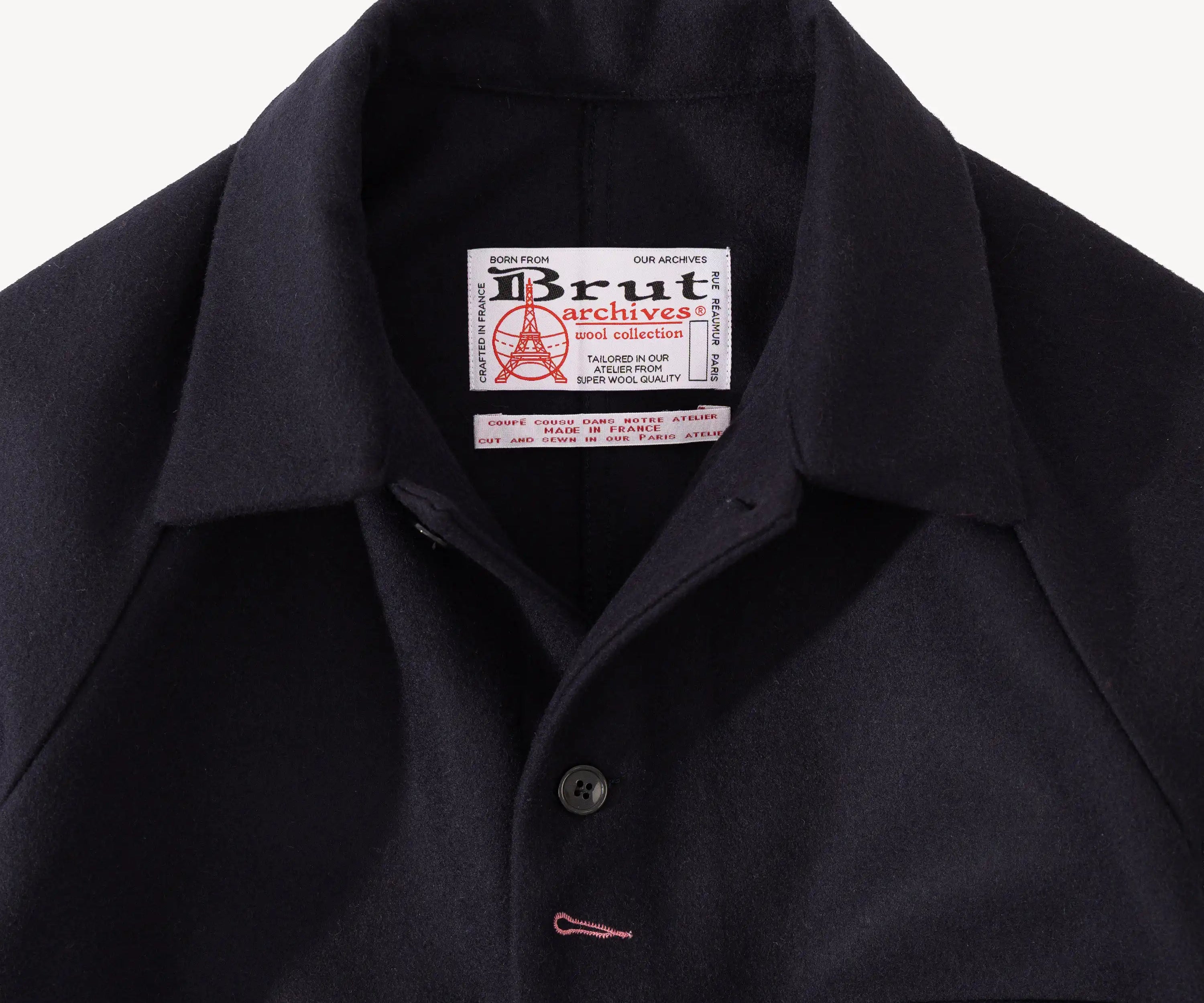 REWORK® WOOL PAINTER JACKET Coats & Jackets SMALL / NAVY - BRUT Clothing