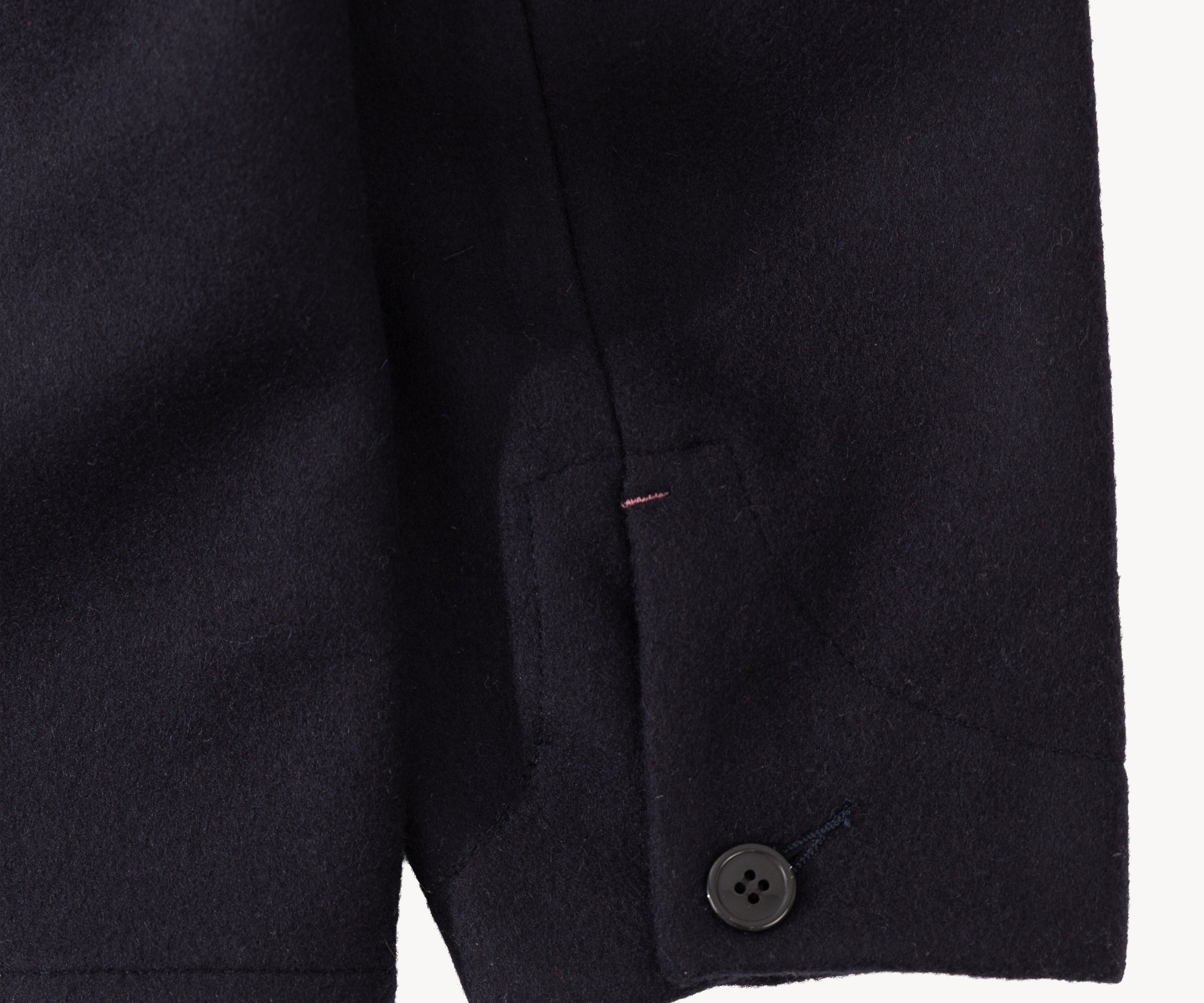REWORK® WOOL PAINTER JACKET SMALL / BLEU MARINE - BRUT Clothing