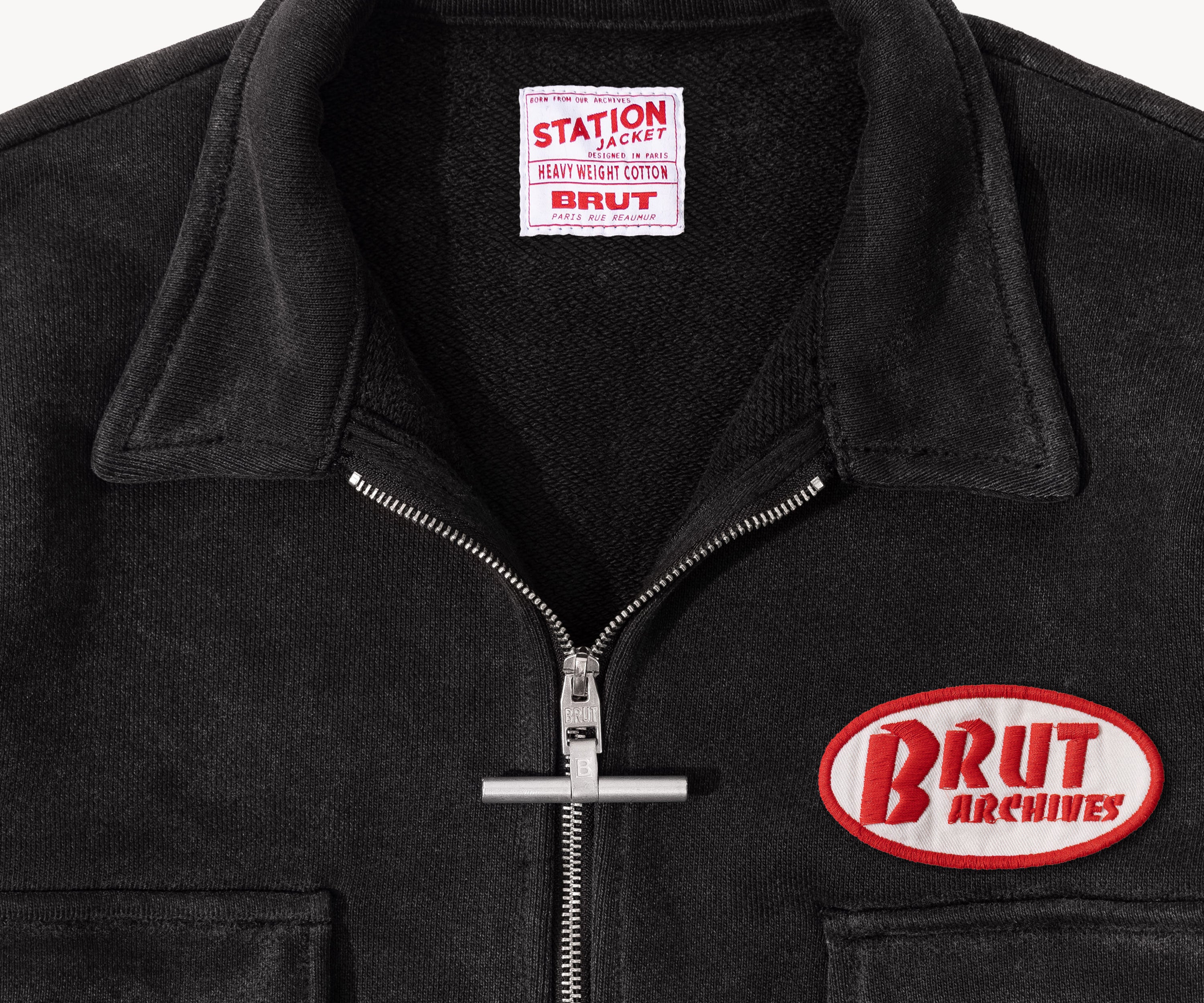 THE STATION JACKET Coats & Jackets X-SMALL / BLACK - BRUT Clothing