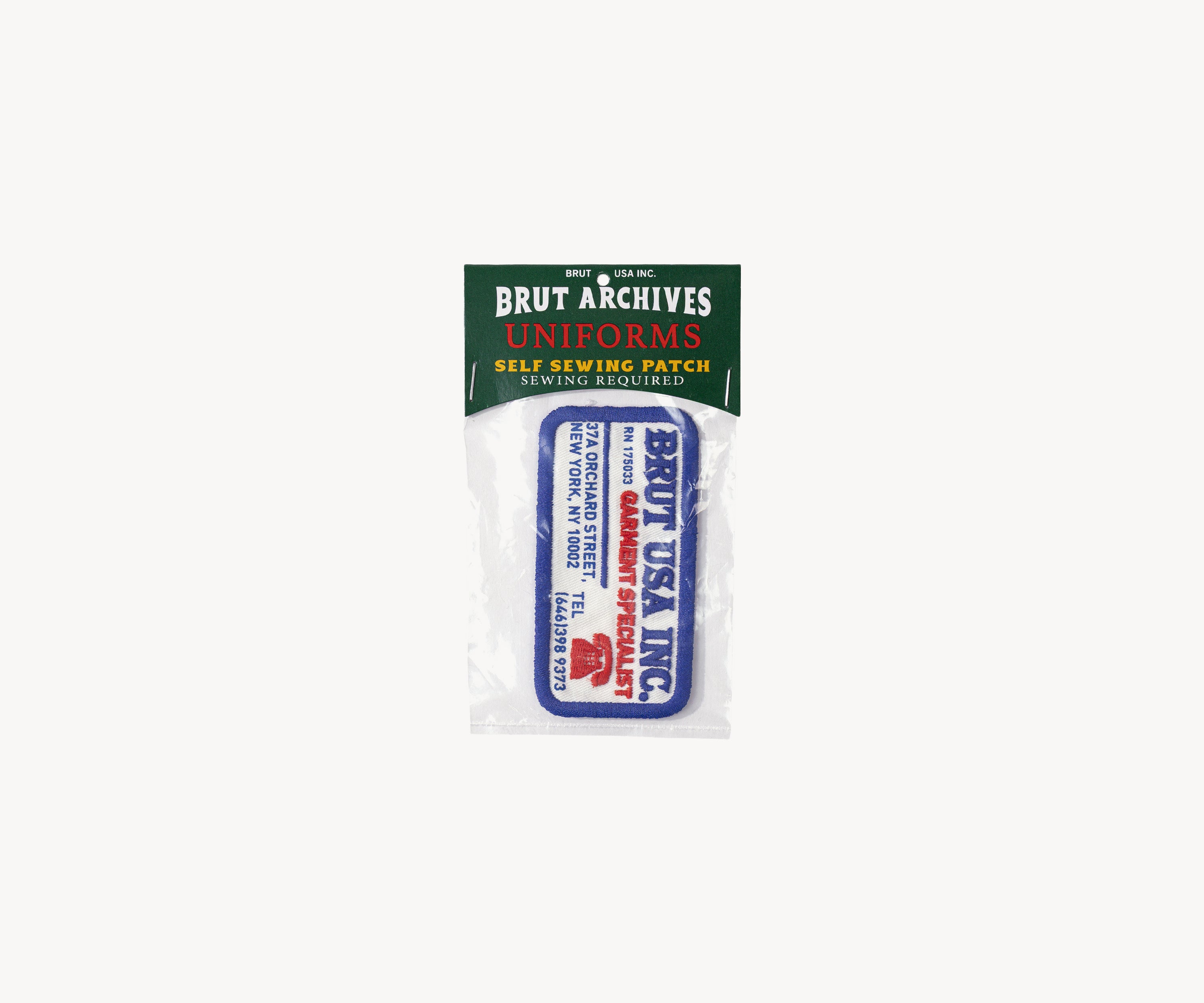 BRUT ARCHIVES UNIFORMS PATCH Accessories BLUE / ONE SIZE - BRUT Clothing