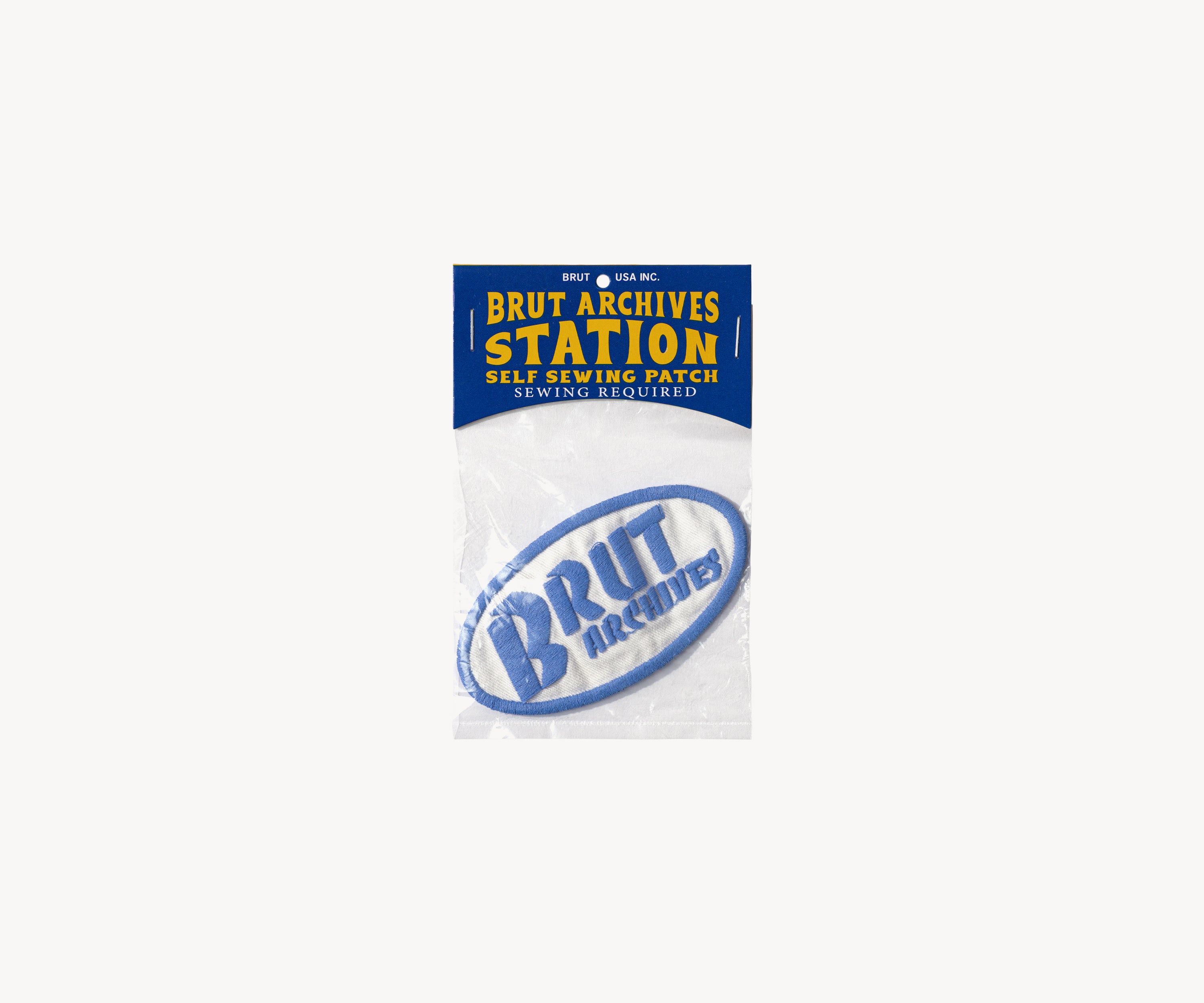 BRUT ARCHIVES STATION PATCH - Accessoires BLEU / TAILLE UNIQUE - BRUT Clothing