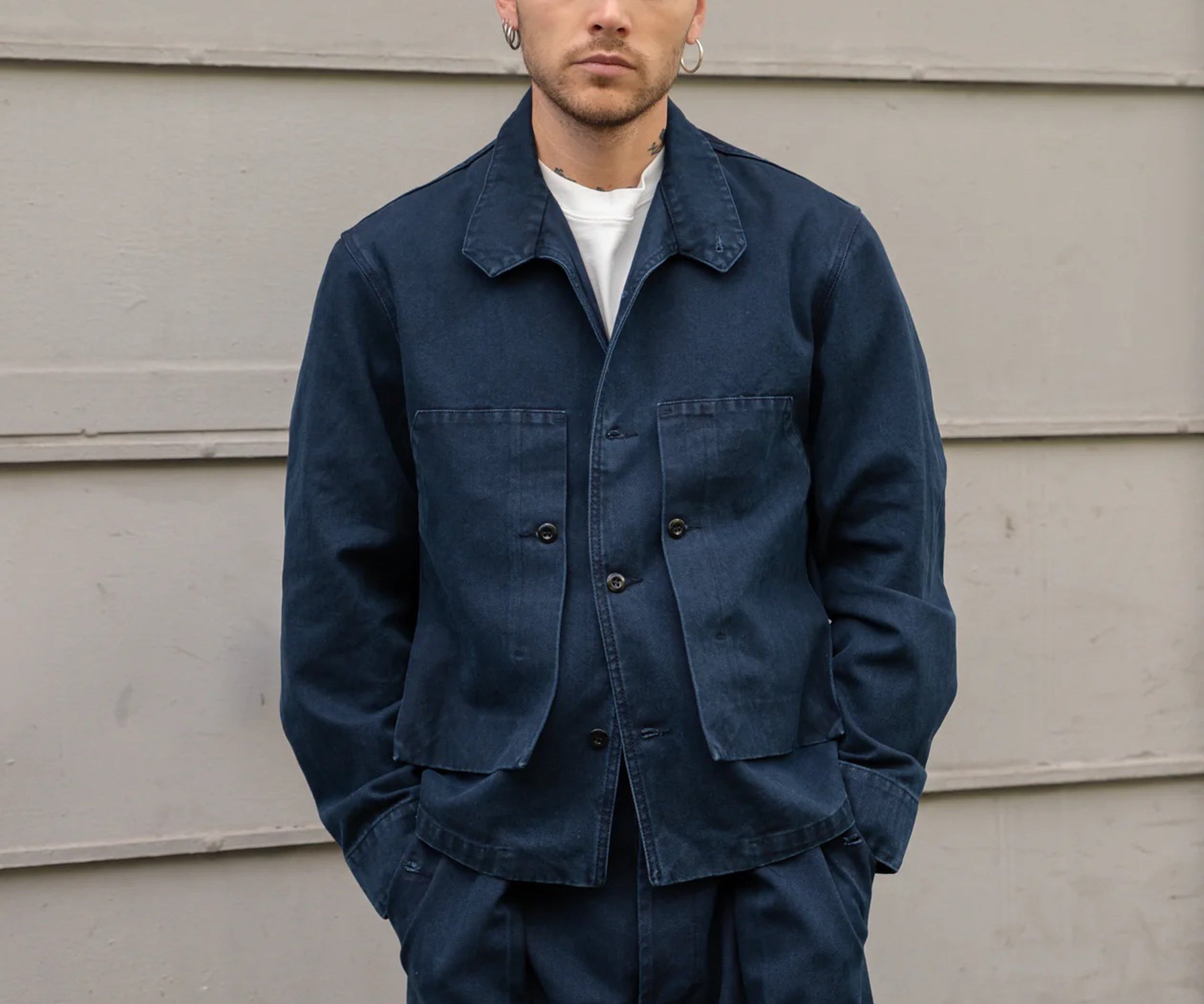 REWORK® INDIGO ATELIER JACKET Coats & Jackets SMALL / INDIGO - BRUT Clothing